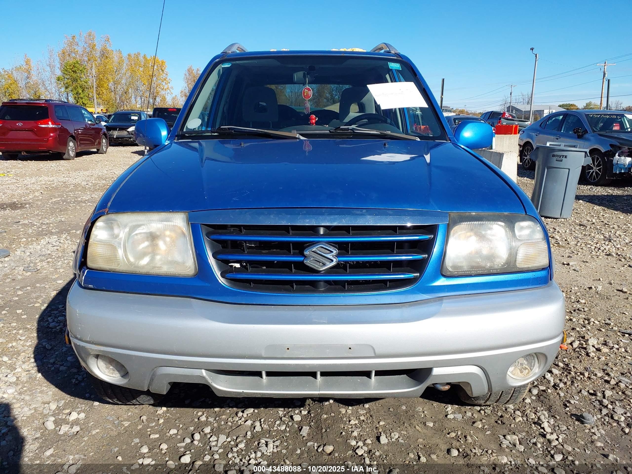2004 Suzuki Grand Vitara Ex/lx Blue vin: JS3TD62V644101248