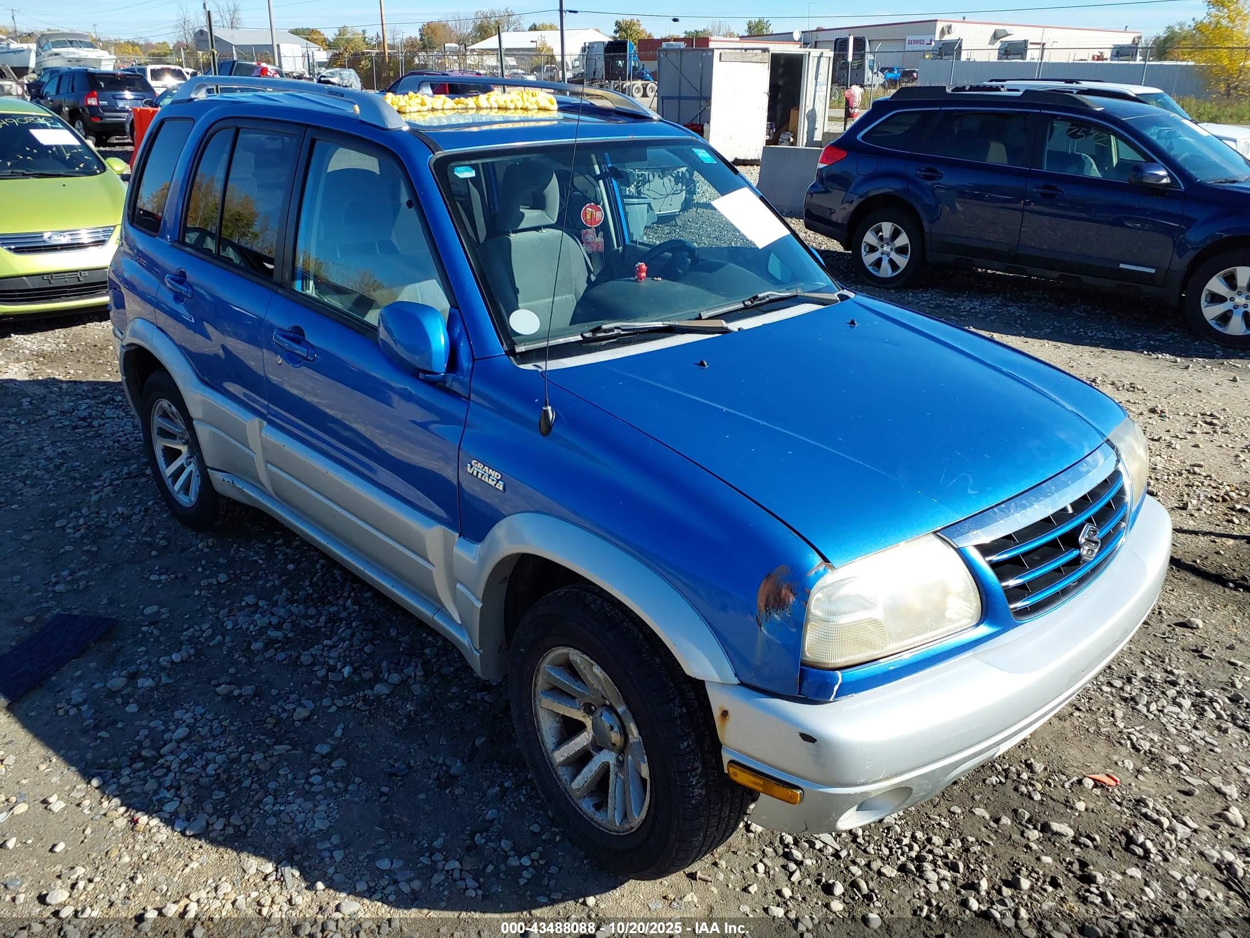 2004 Suzuki Grand Vitara Ex/lx Blue vin: JS3TD62V644101248