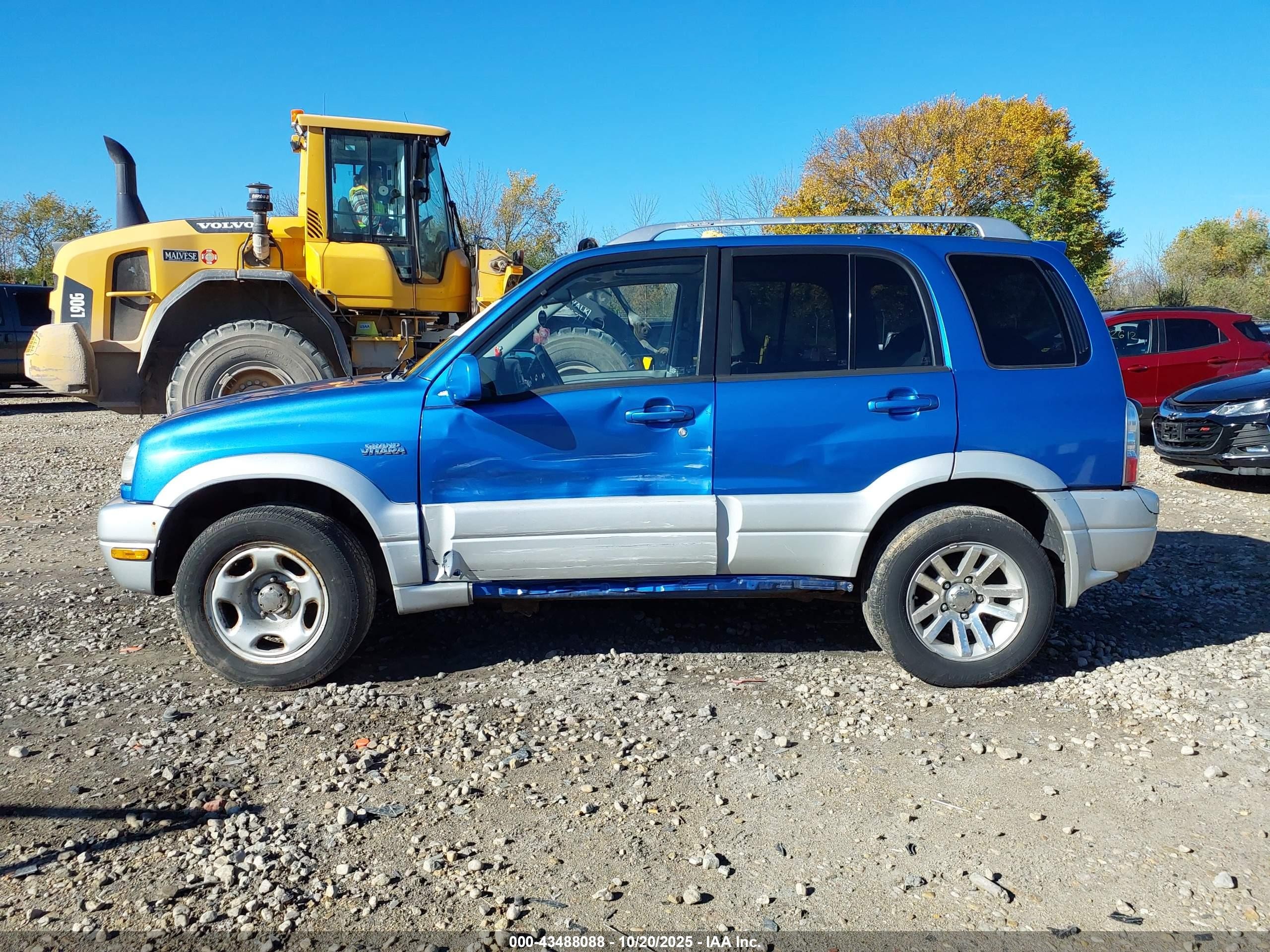 2004 Suzuki Grand Vitara Ex/lx Blue vin: JS3TD62V644101248