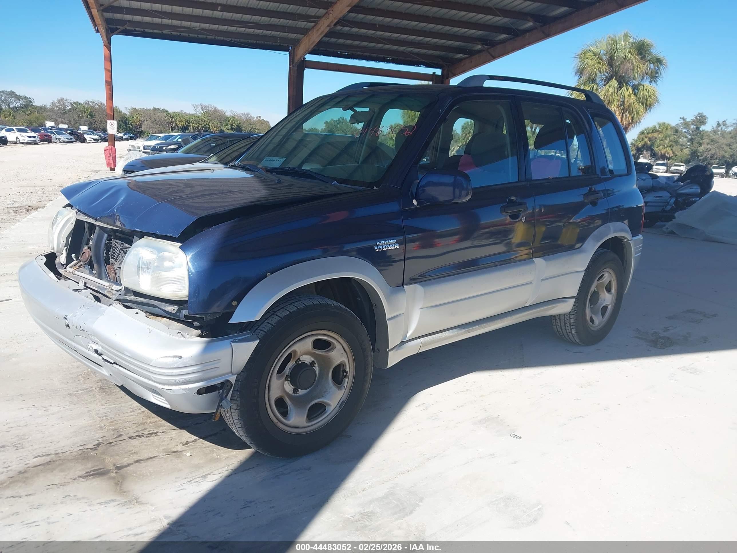 2000 Suzuki Grand Vitara Jlx/jlx+/limited Blue vin: JS3TD62V7Y4121661