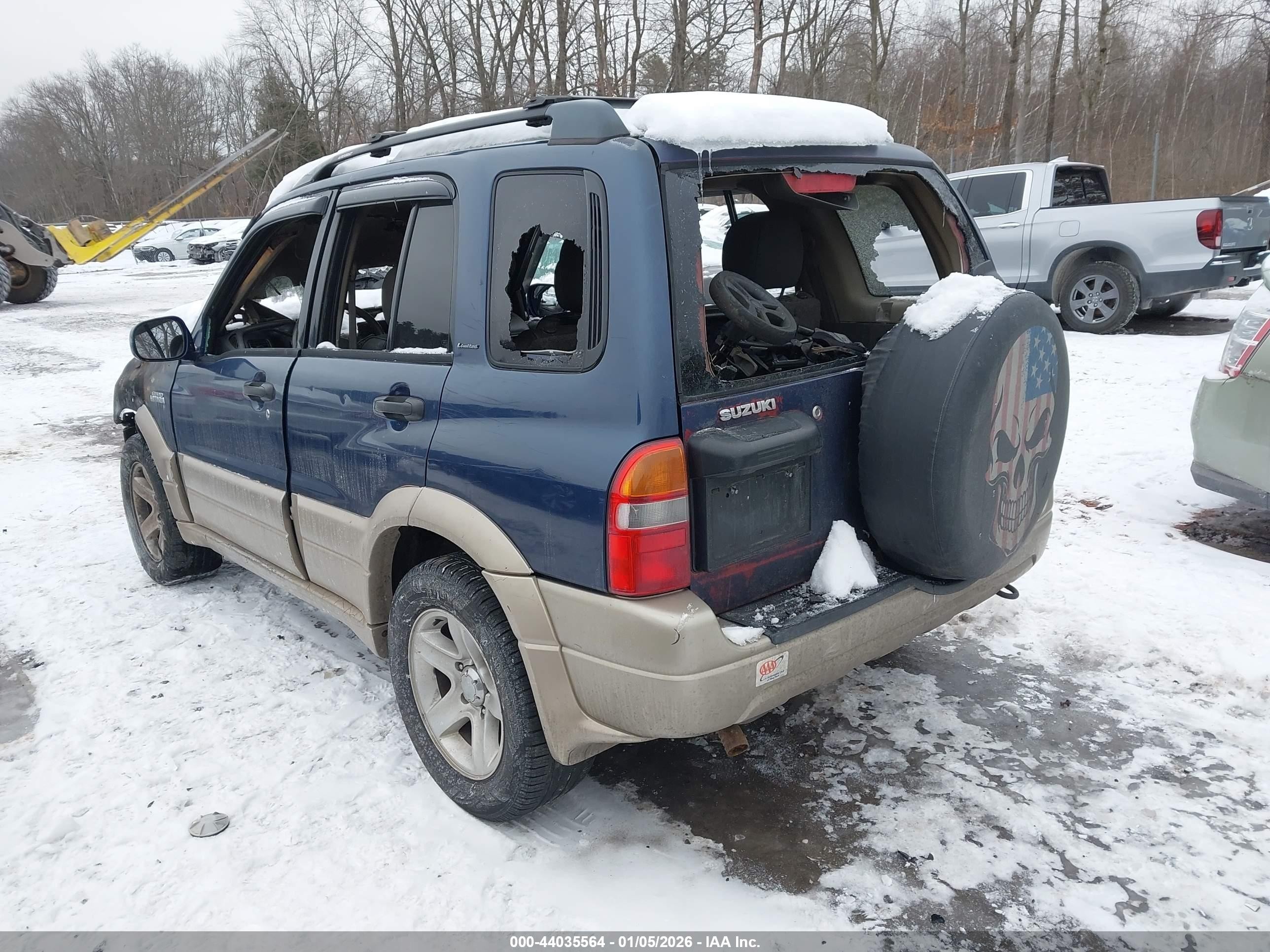 2001 Suzuki Grand Vitara Jlx/jlx+/limited Dark Blue vin: JS3TD62V814163097