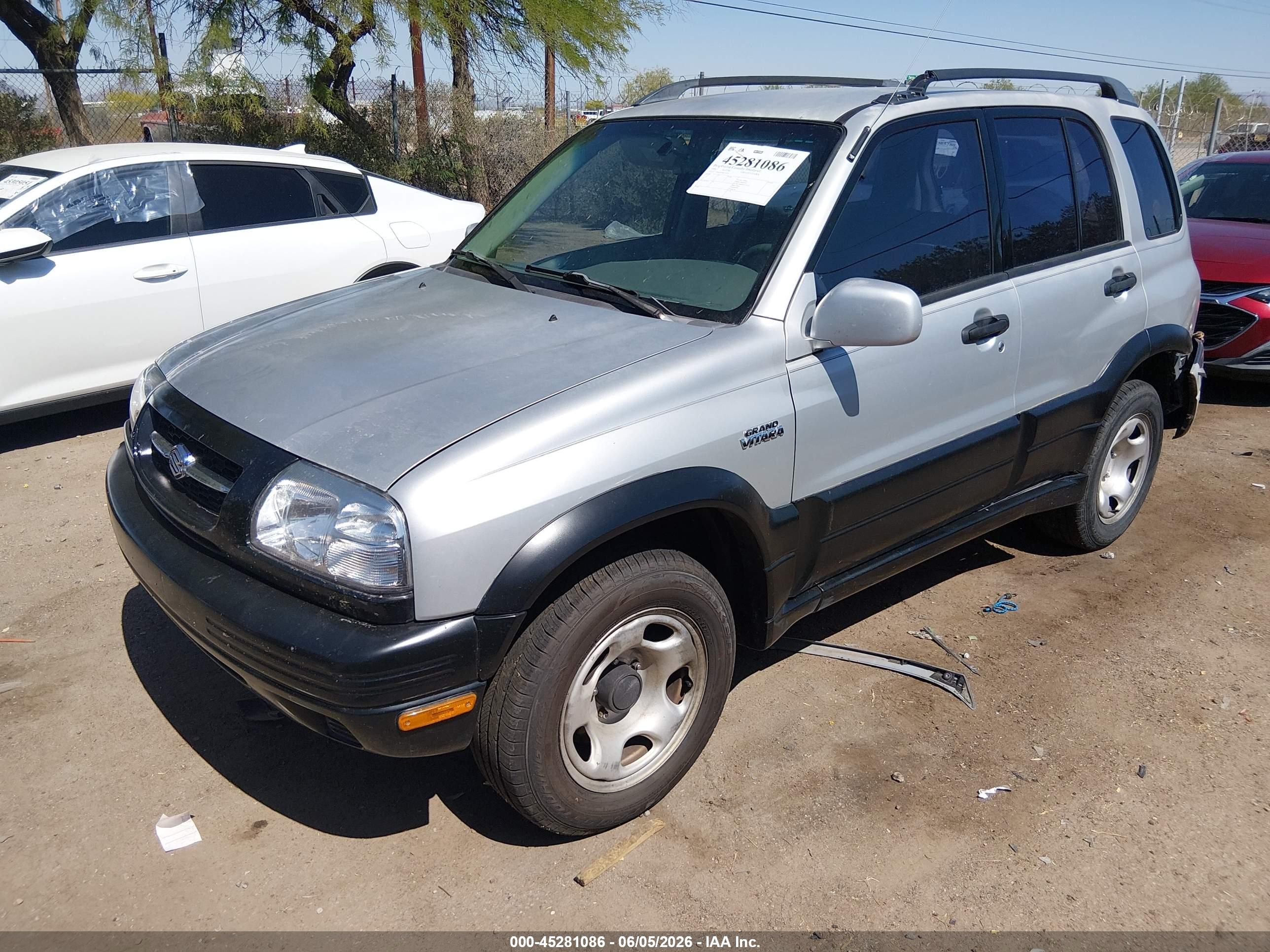 1999 Suzuki Grand Vitara Jlx/jlx+ Silver vin: JS3TD62V8X4113079