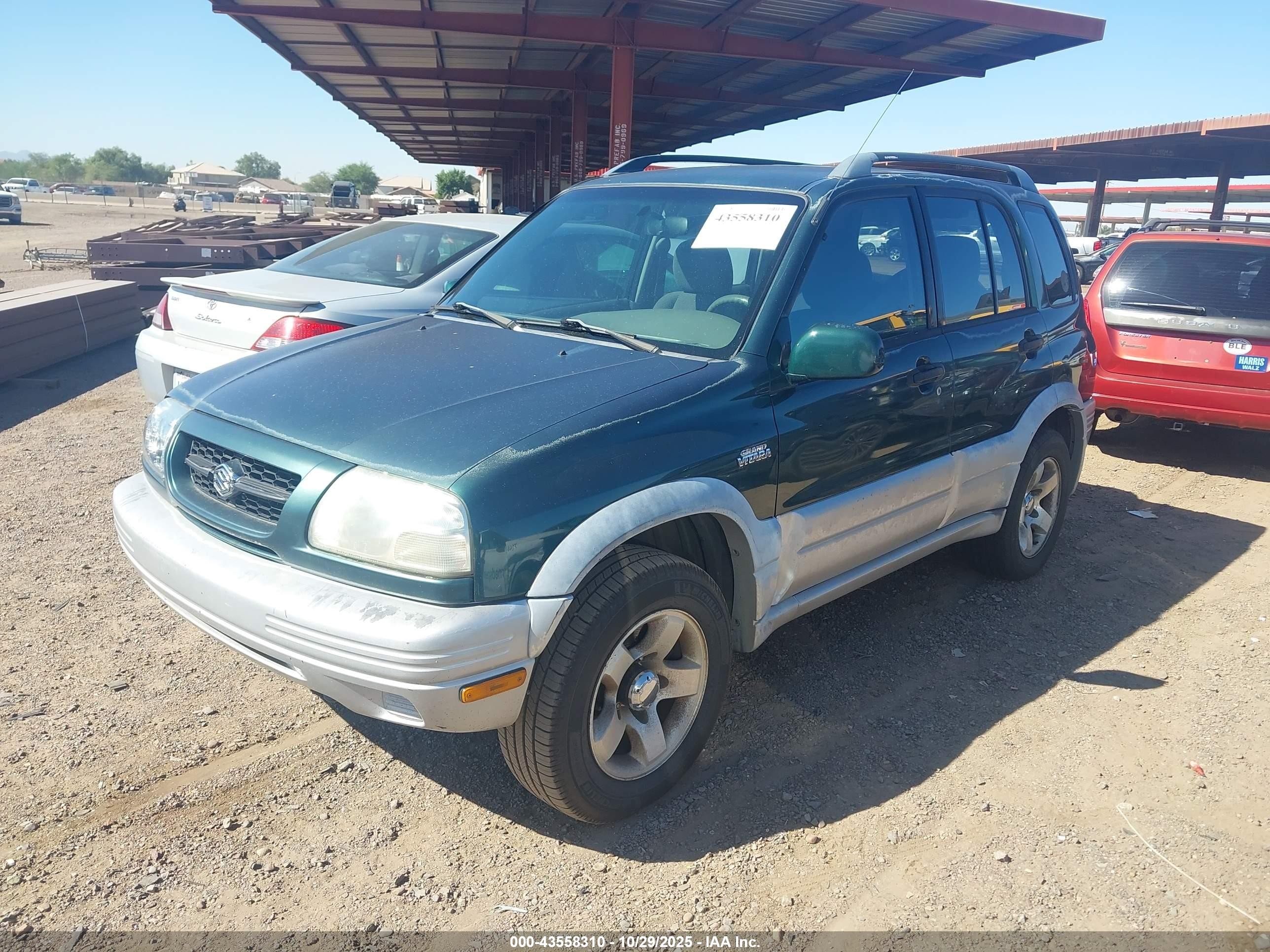 1999 Suzuki Grand Vitara Jlx/jlx+ Green vin: JS3TD62V8X4116354