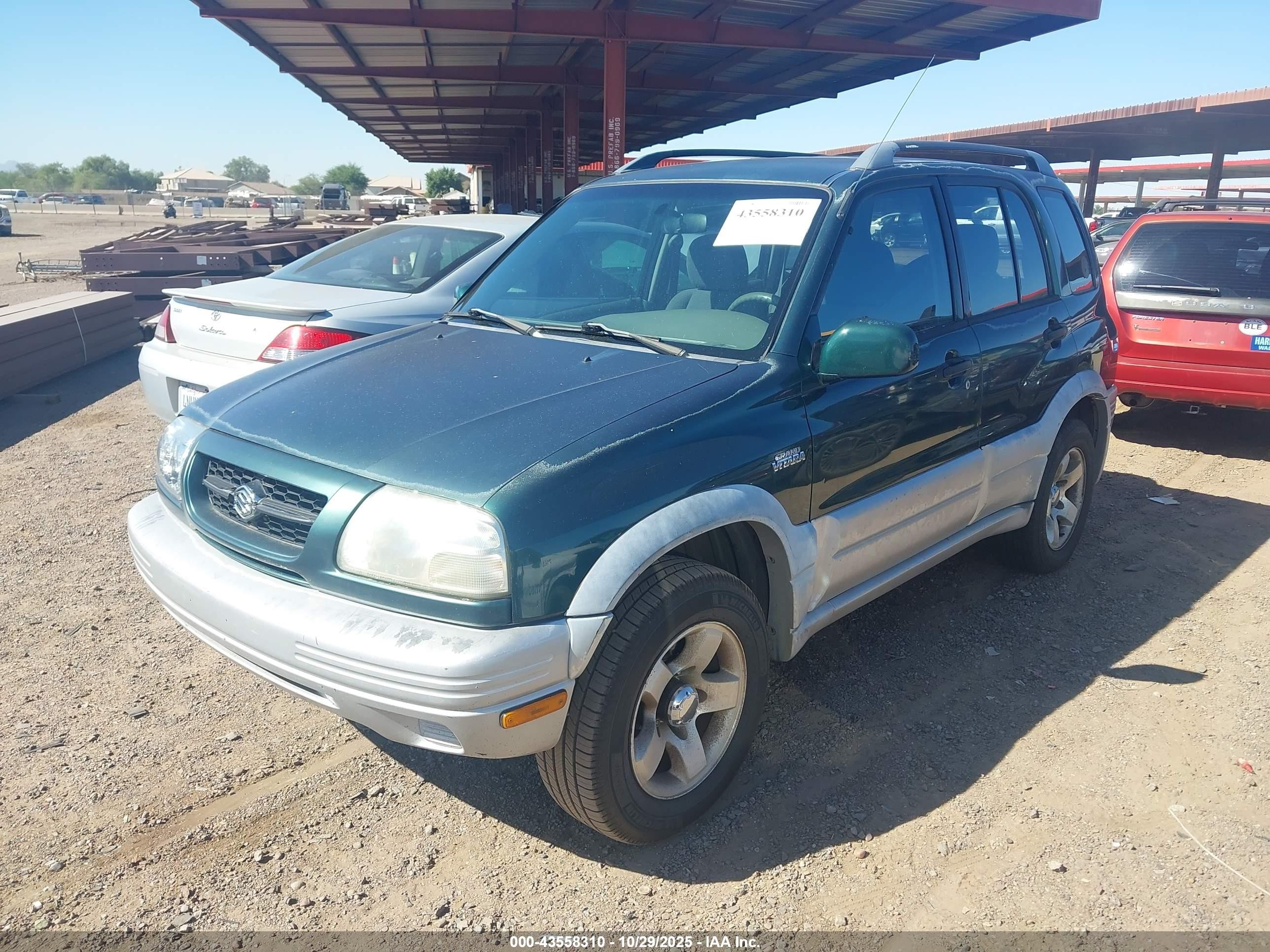 1999 Suzuki Grand Vitara Jlx/jlx+ Green vin: JS3TD62V8X4116354