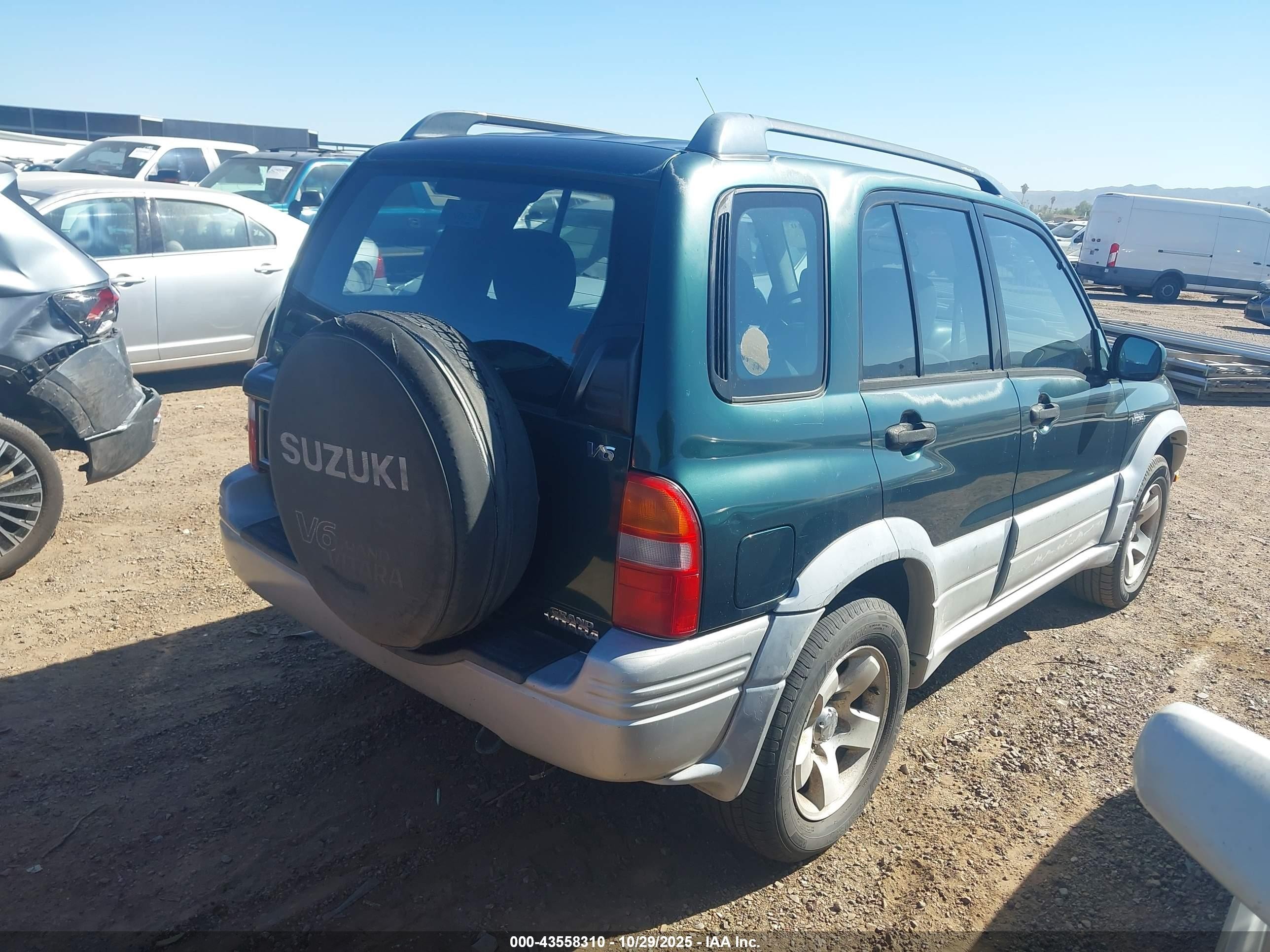1999 Suzuki Grand Vitara Jlx/jlx+ Green vin: JS3TD62V8X4116354