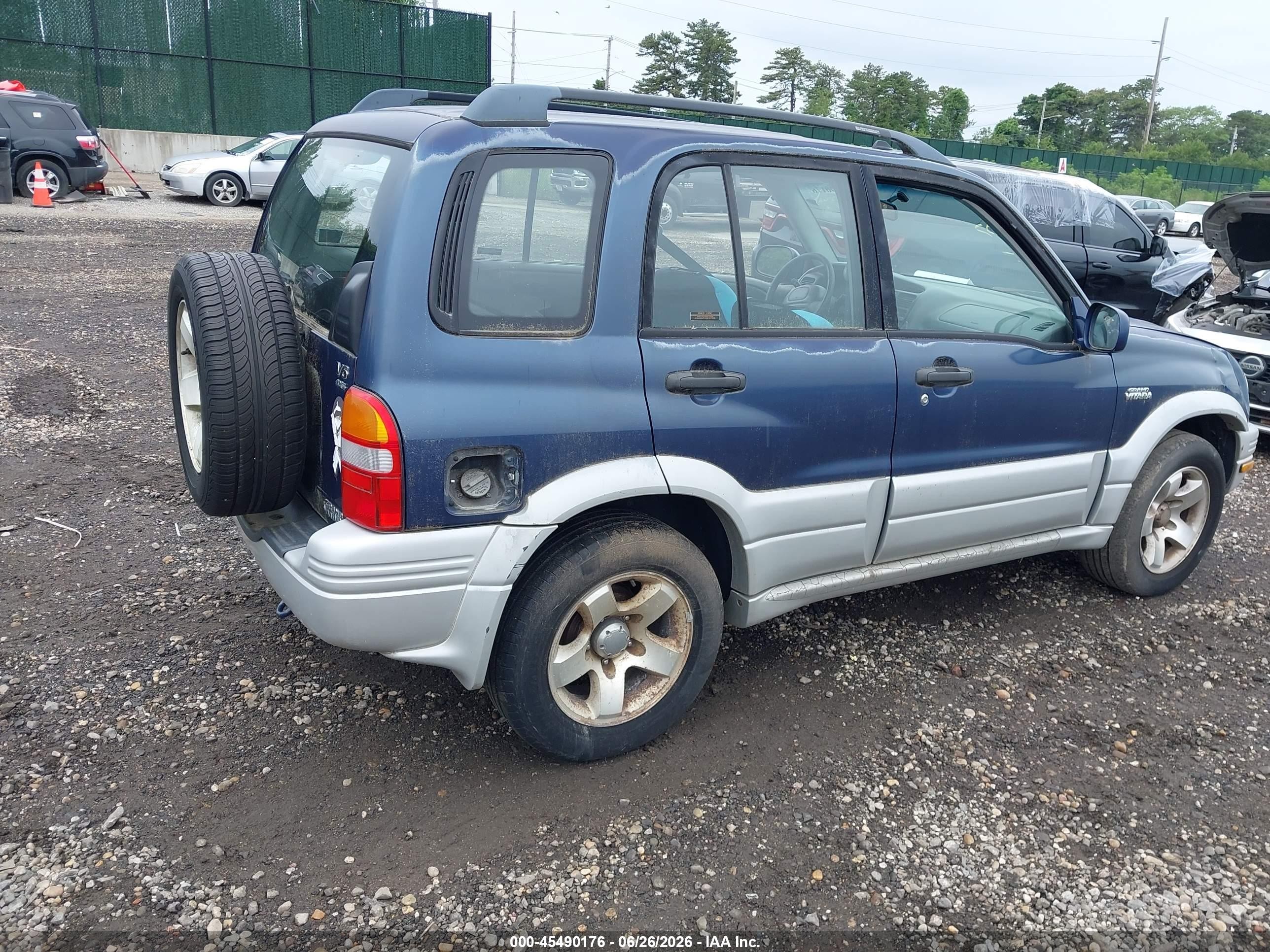 2000 Suzuki Grand Vitara Jlx/jlx+/limited Blue vin: JS3TD62V8Y4129459