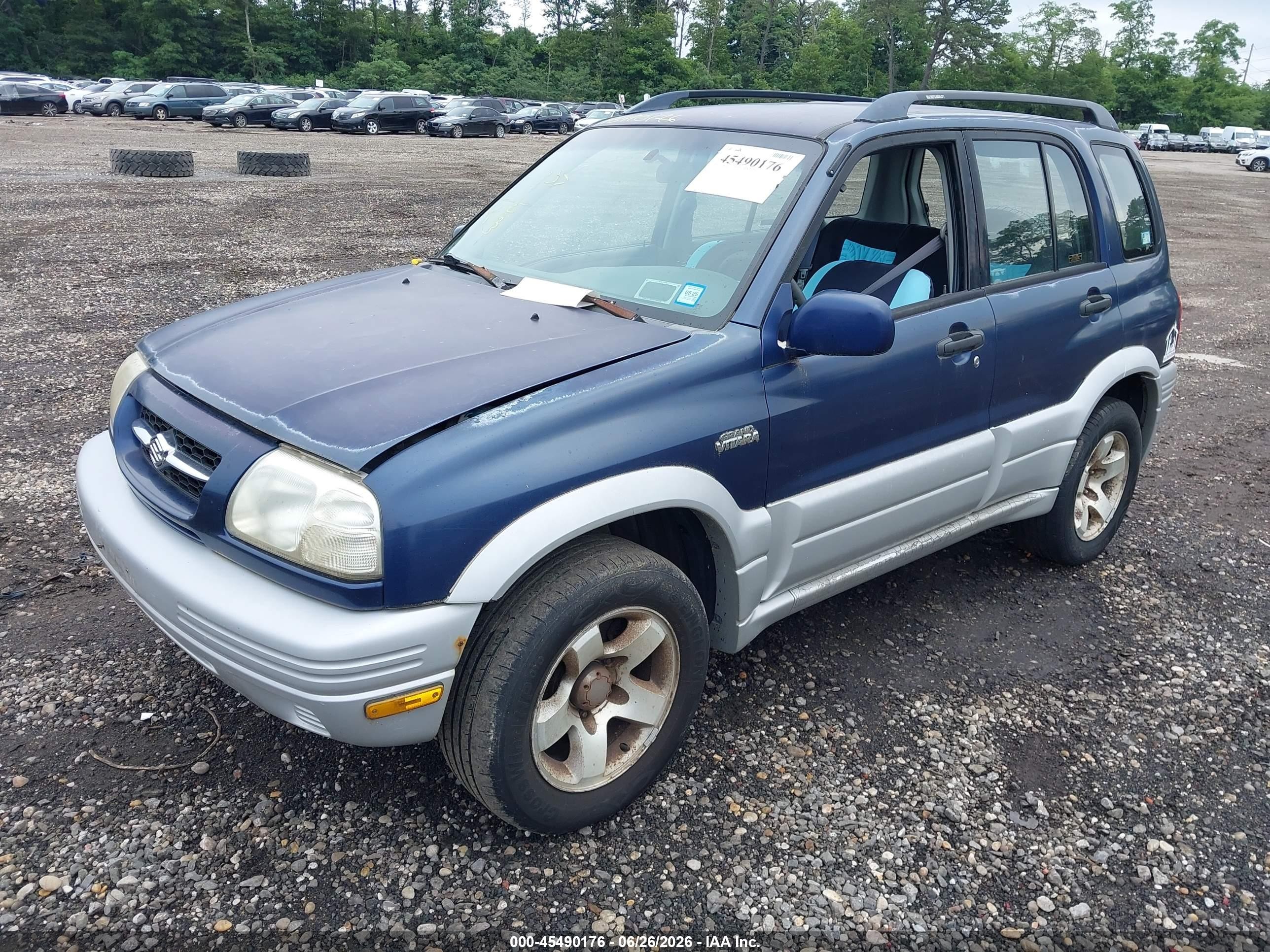 2000 Suzuki Grand Vitara Jlx/jlx+/limited Blue vin: JS3TD62V8Y4129459
