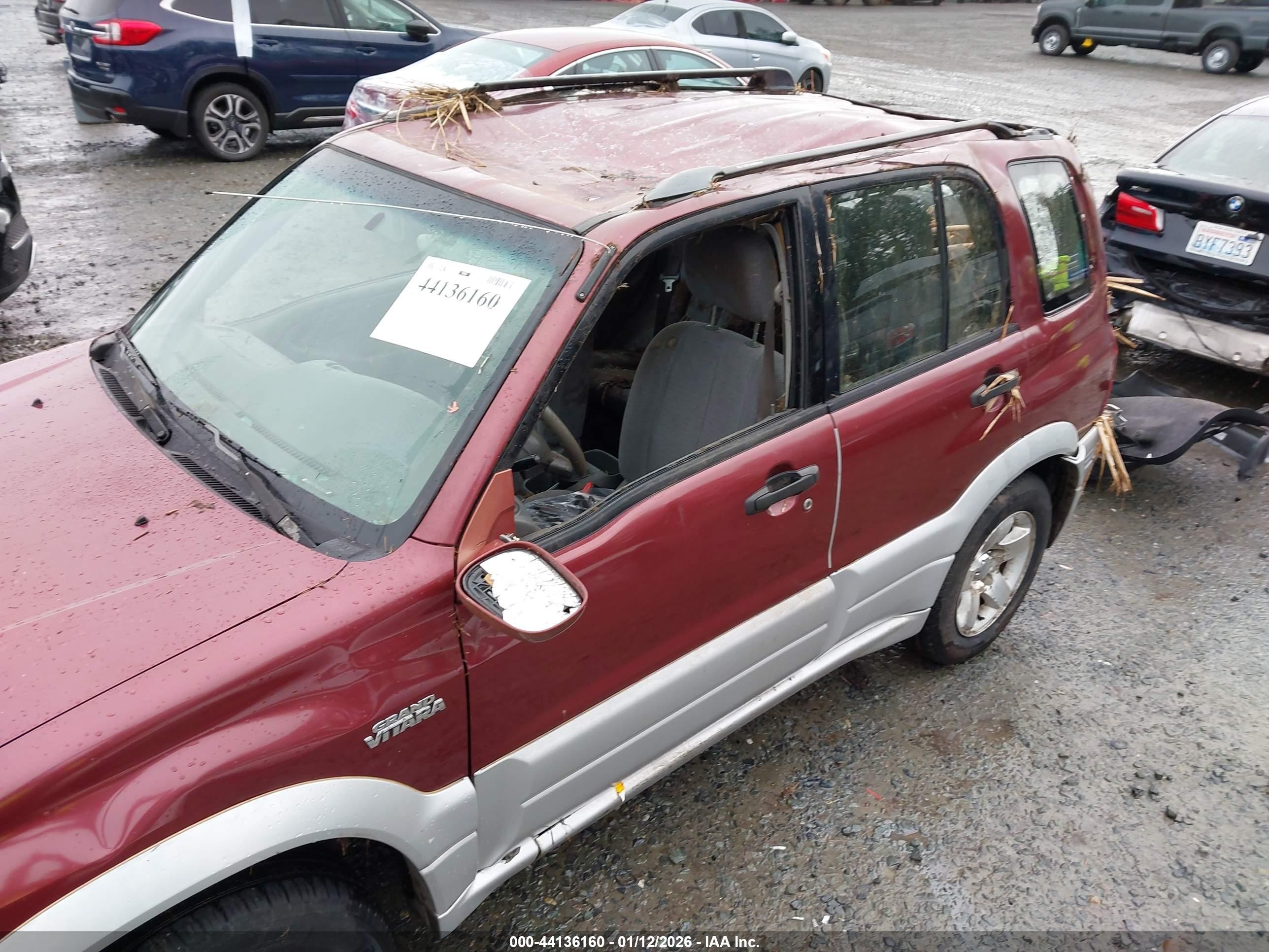 2000 Suzuki Grand Vitara Jlx/jlx+/limited Maroon vin: JS3TD62V8Y4130093