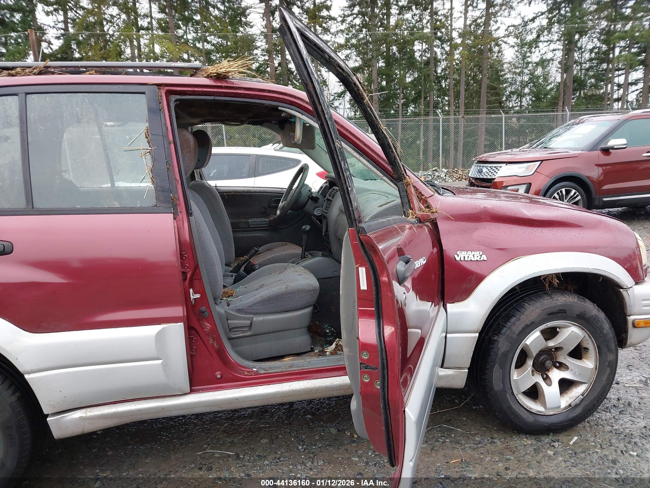 2000 Suzuki Grand Vitara Jlx/jlx+/limited Maroon vin: JS3TD62V8Y4130093