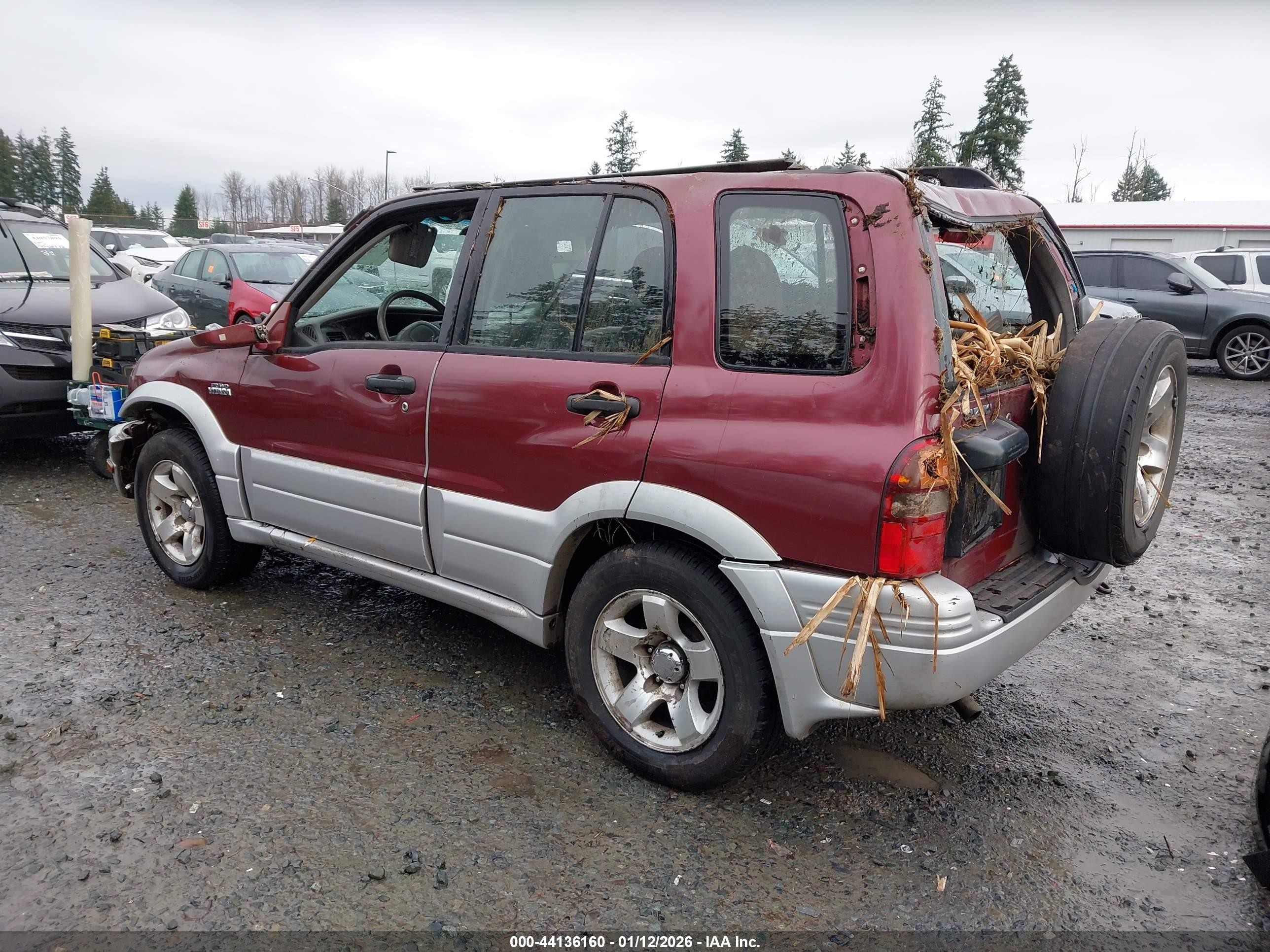2000 Suzuki Grand Vitara Jlx/jlx+/limited Maroon vin: JS3TD62V8Y4130093