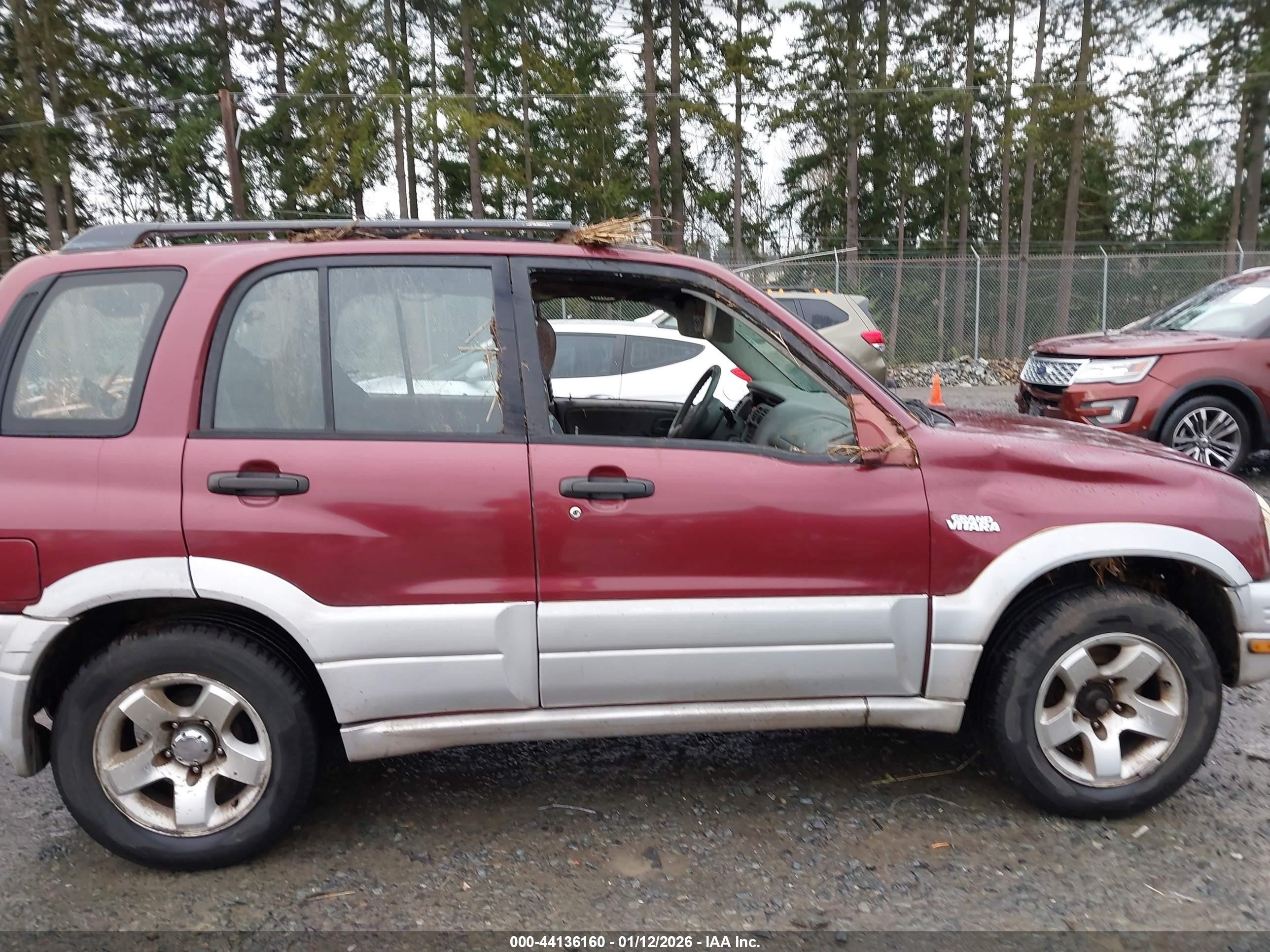 2000 Suzuki Grand Vitara Jlx/jlx+/limited Maroon vin: JS3TD62V8Y4130093
