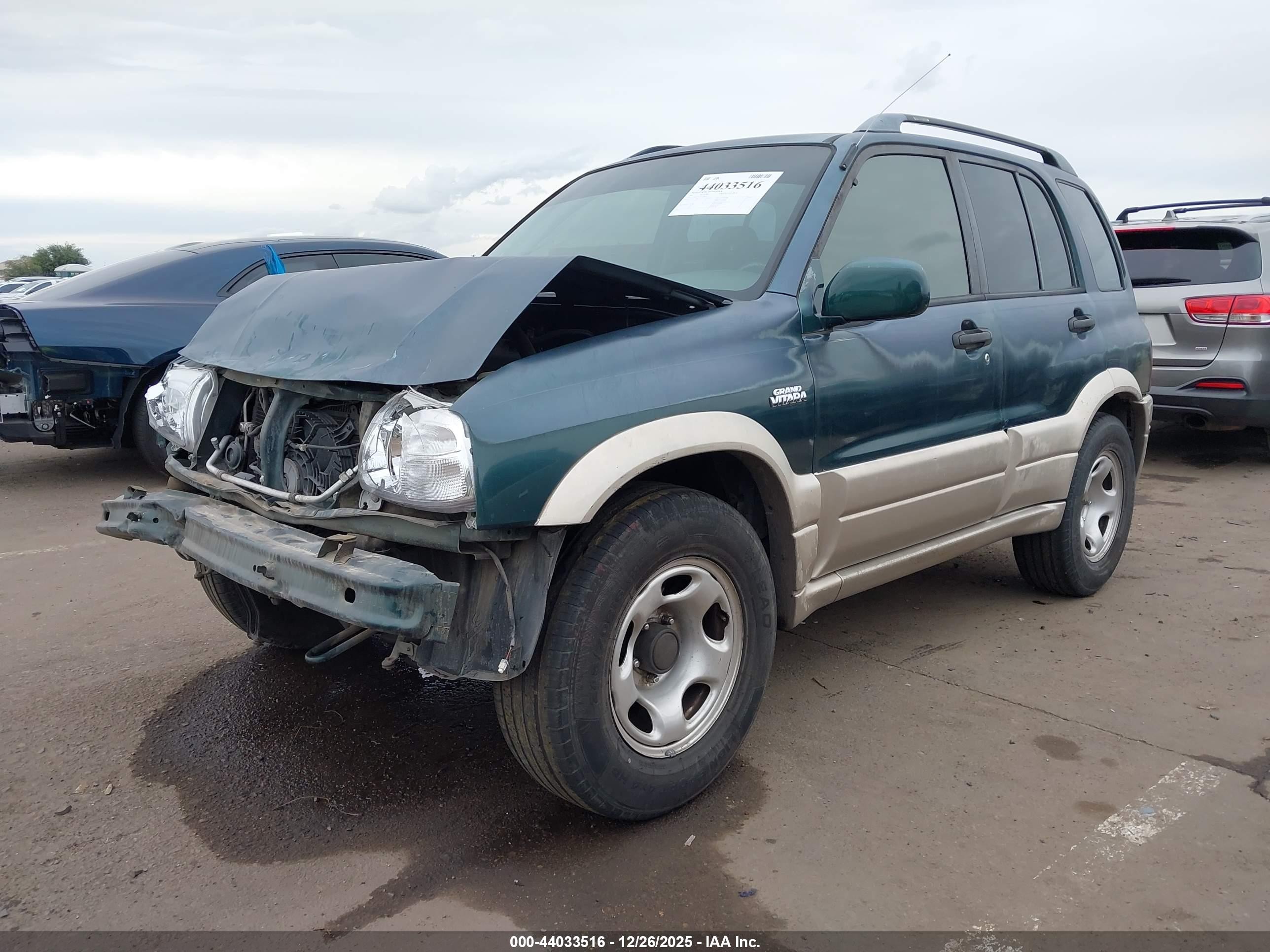 2001 Suzuki Grand Vitara Jlx/jlx+/limited Green vin: JS3TD62V914159835