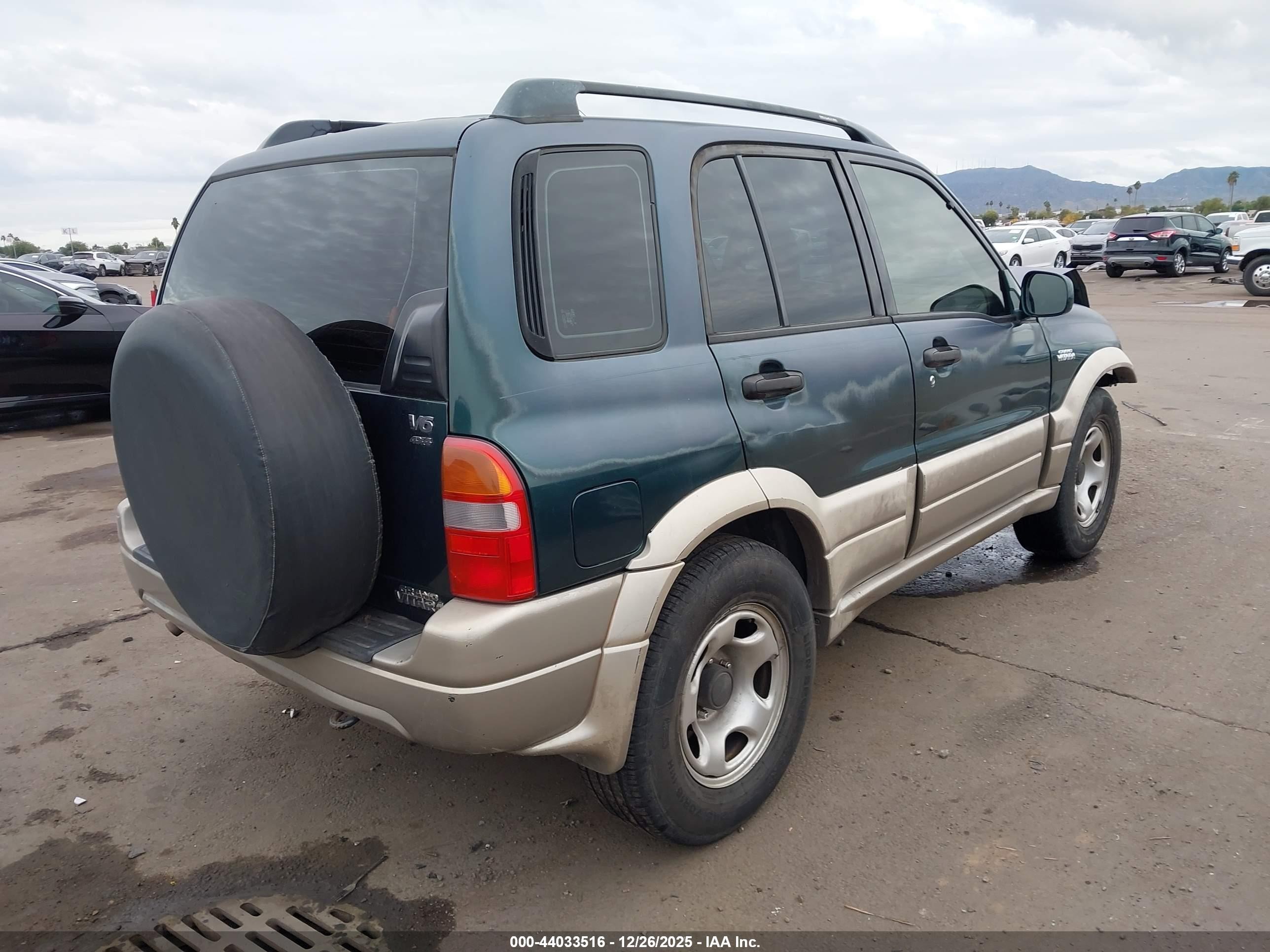 2001 Suzuki Grand Vitara Jlx/jlx+/limited Green vin: JS3TD62V914159835