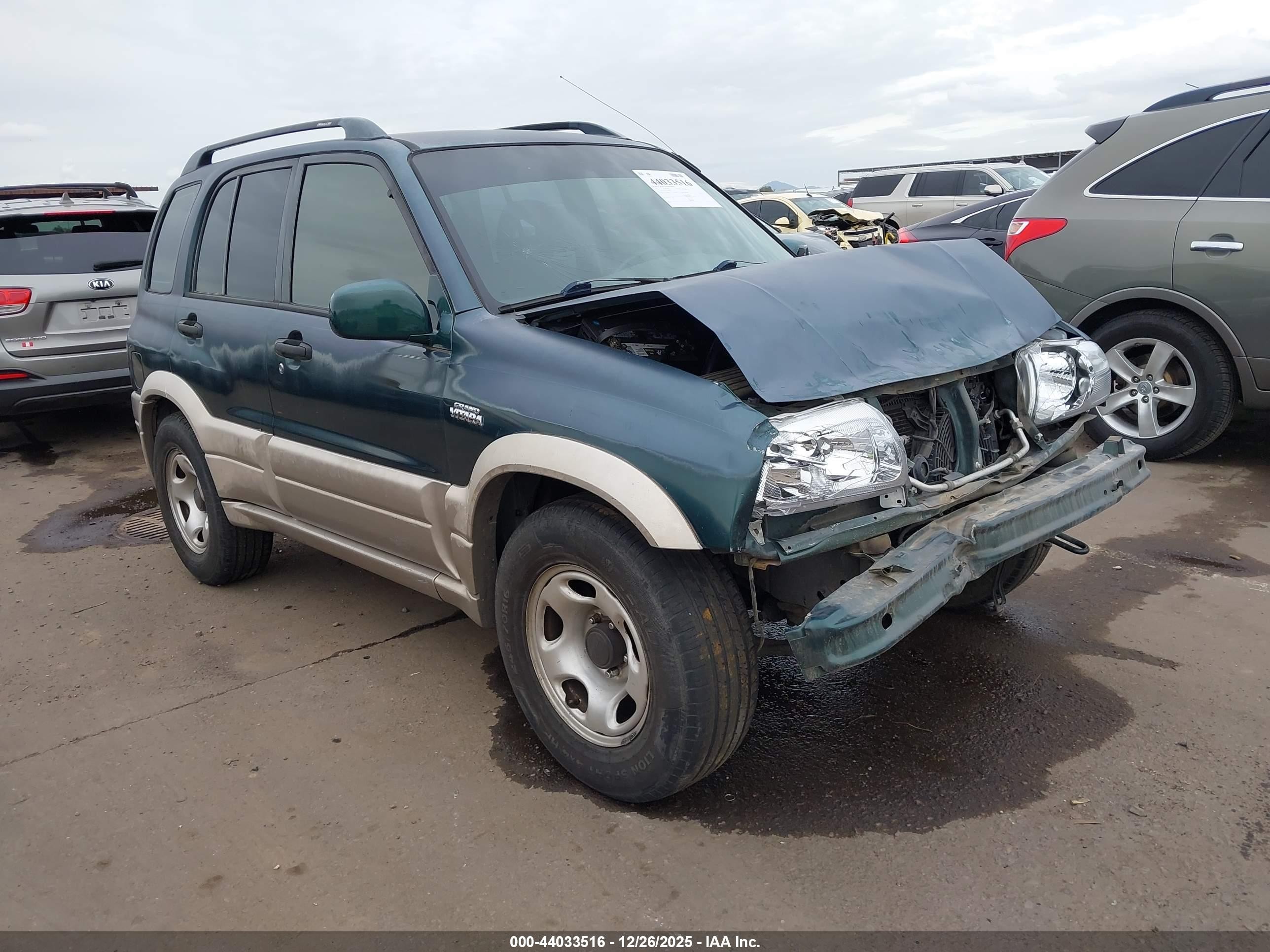 2001 Suzuki Grand Vitara Jlx/jlx+/limited Green vin: JS3TD62V914159835
