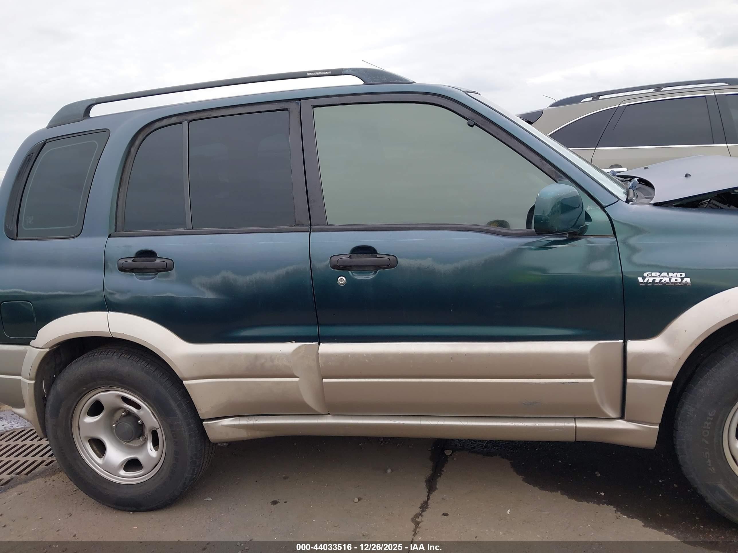 2001 Suzuki Grand Vitara Jlx/jlx+/limited Green vin: JS3TD62V914159835