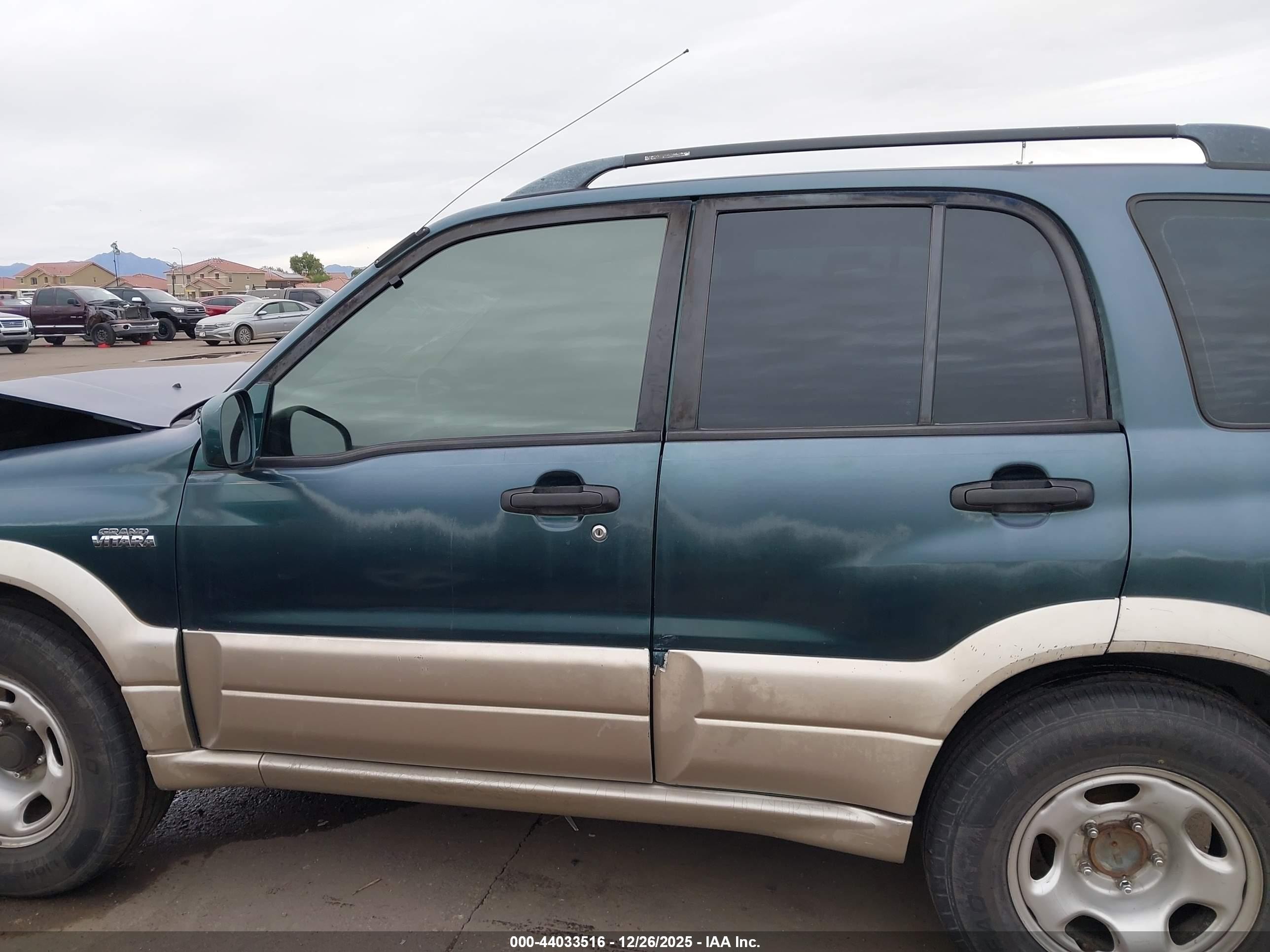 2001 Suzuki Grand Vitara Jlx/jlx+/limited Green vin: JS3TD62V914159835