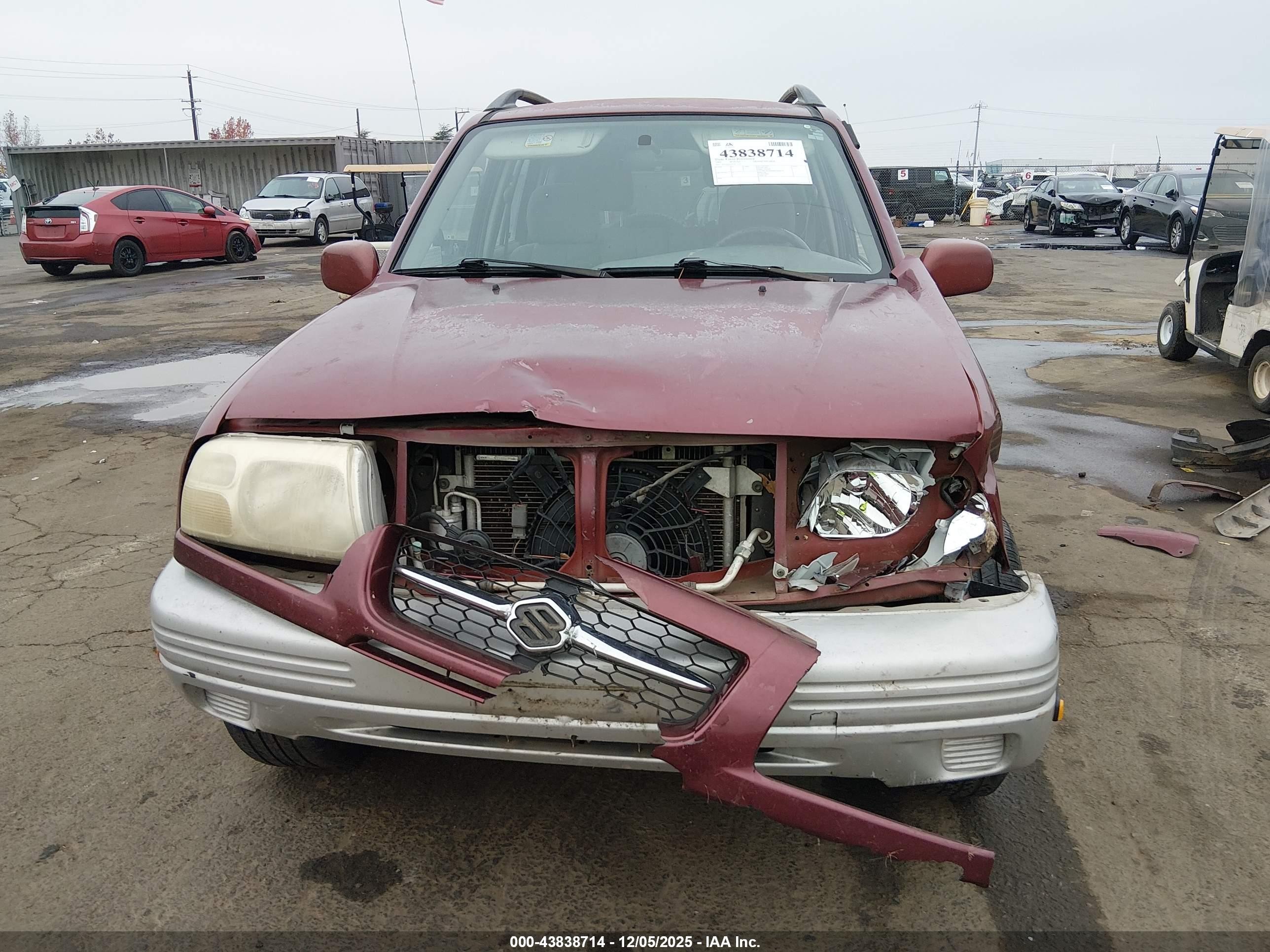 2000 Suzuki Grand Vitara Jlx/jlx+/limited Burgundy vin: JS3TD62V9Y4112122