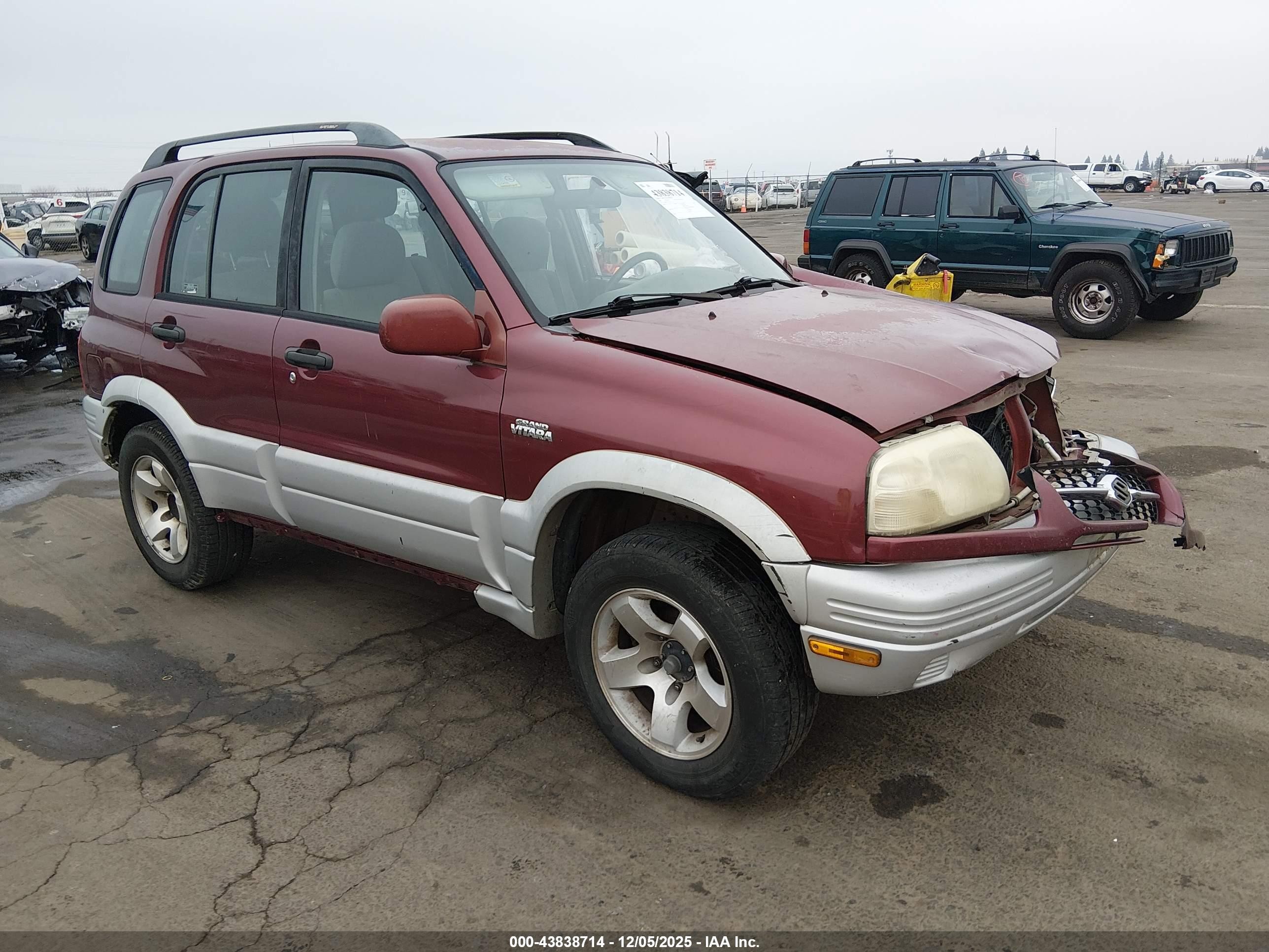 2000 Suzuki Grand Vitara Jlx/jlx+/limited Burgundy vin: JS3TD62V9Y4112122