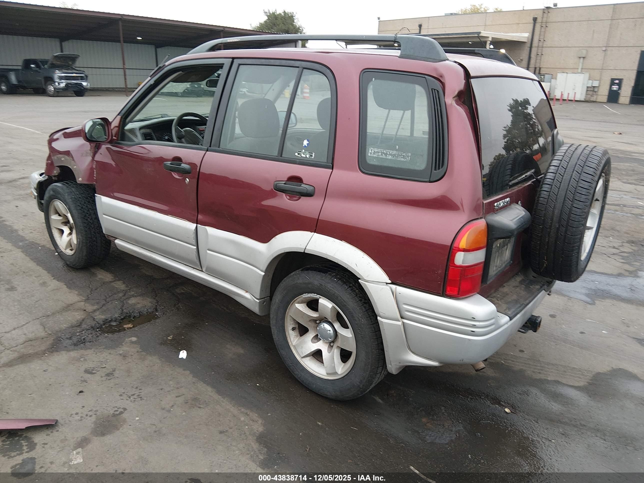 2000 Suzuki Grand Vitara Jlx/jlx+/limited Burgundy vin: JS3TD62V9Y4112122