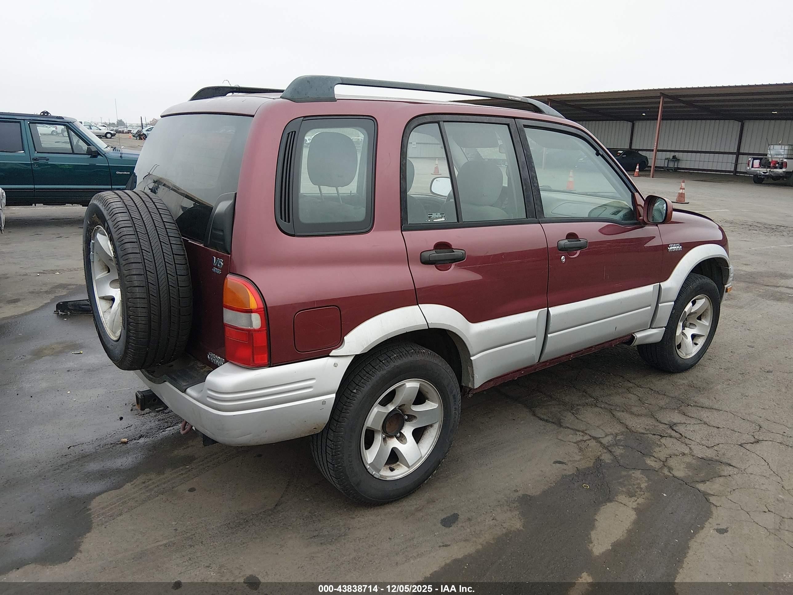 2000 Suzuki Grand Vitara Jlx/jlx+/limited Burgundy vin: JS3TD62V9Y4112122