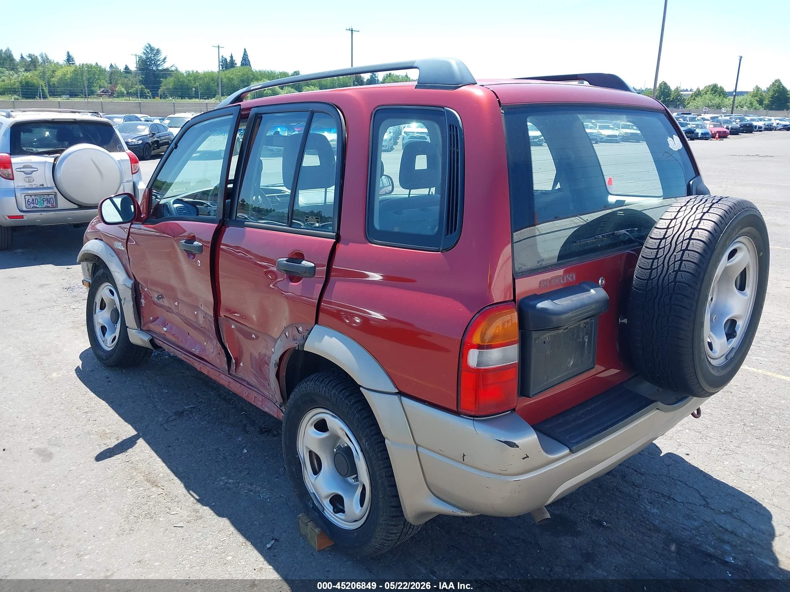 2001 Suzuki Grand Vitara Jlx/jlx+/limited Red vin: JS3TD62VX14168902