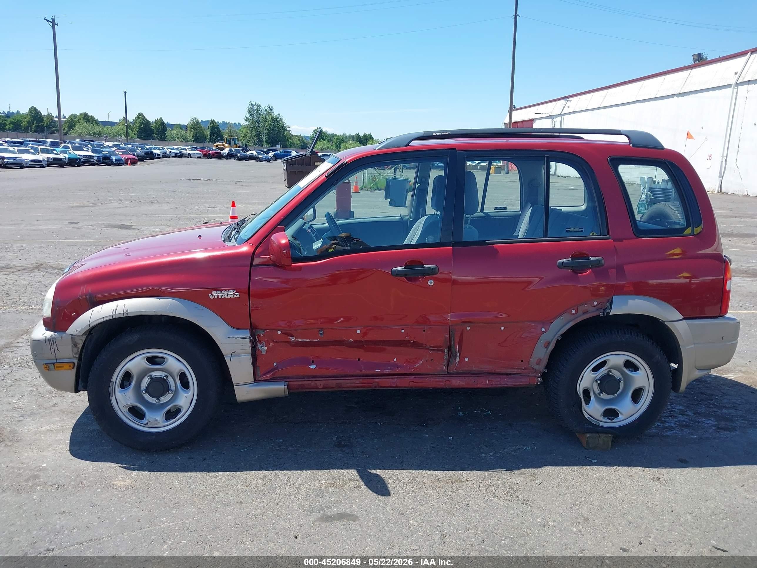 2001 Suzuki Grand Vitara Jlx/jlx+/limited Red vin: JS3TD62VX14168902
