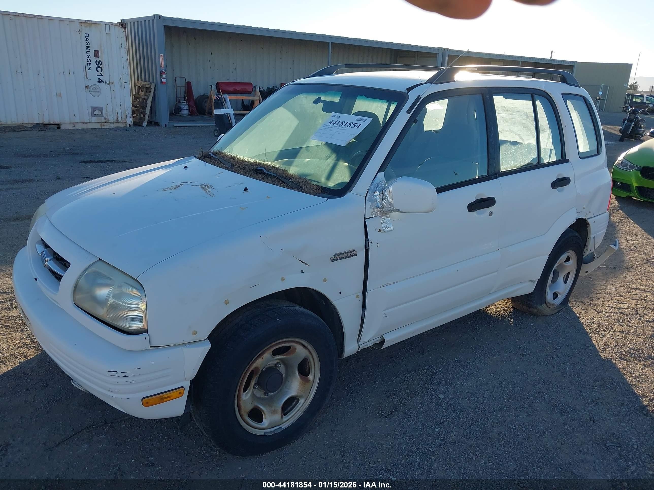 2000 Suzuki Grand Vitara Jlx/jlx+/limited White vin: JS3TD62VXY4106894