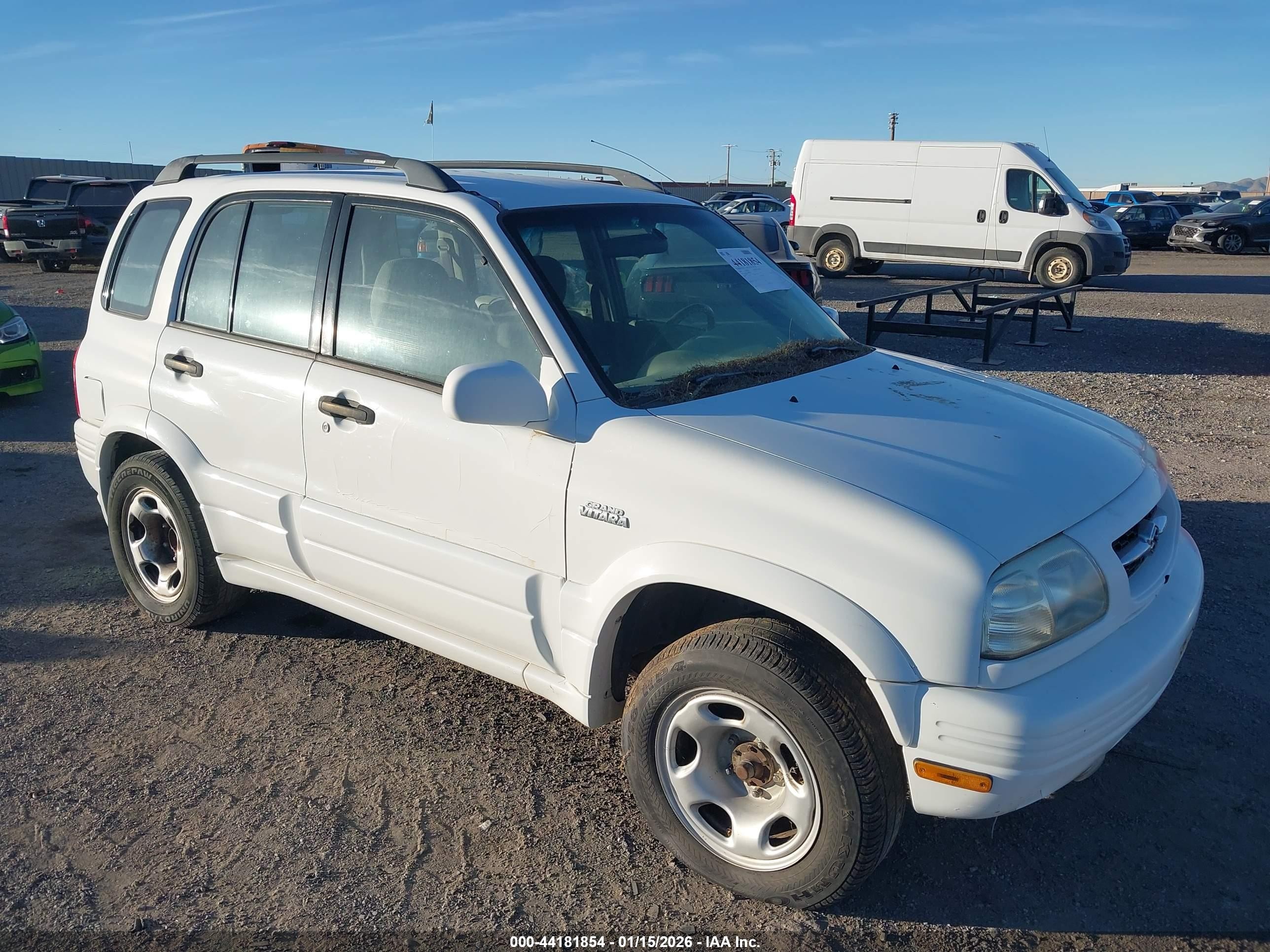 2000 Suzuki Grand Vitara Jlx/jlx+/limited White vin: JS3TD62VXY4106894