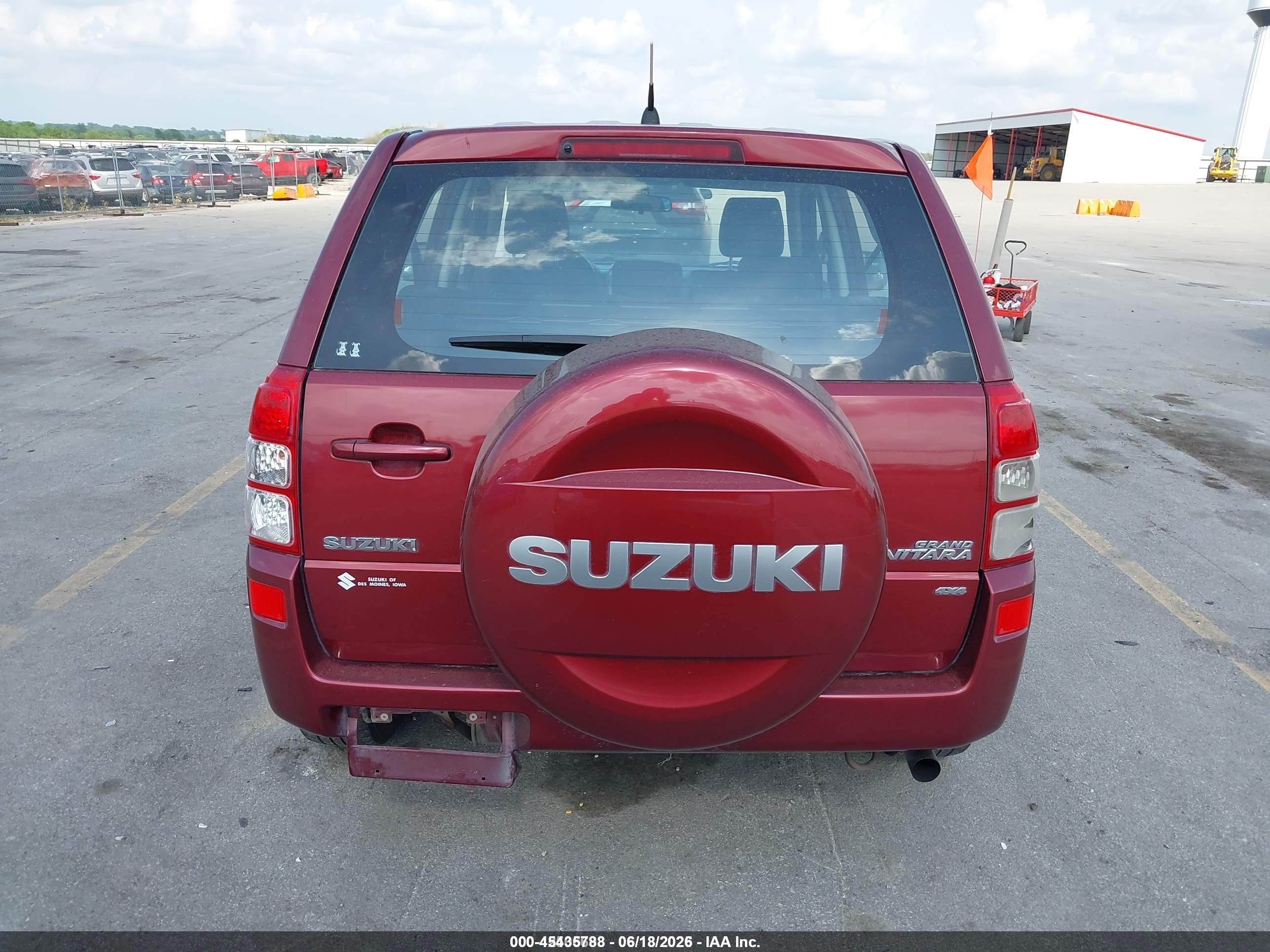 2007 Suzuki Grand Vitara   Red vin: JS3TD941274205171
