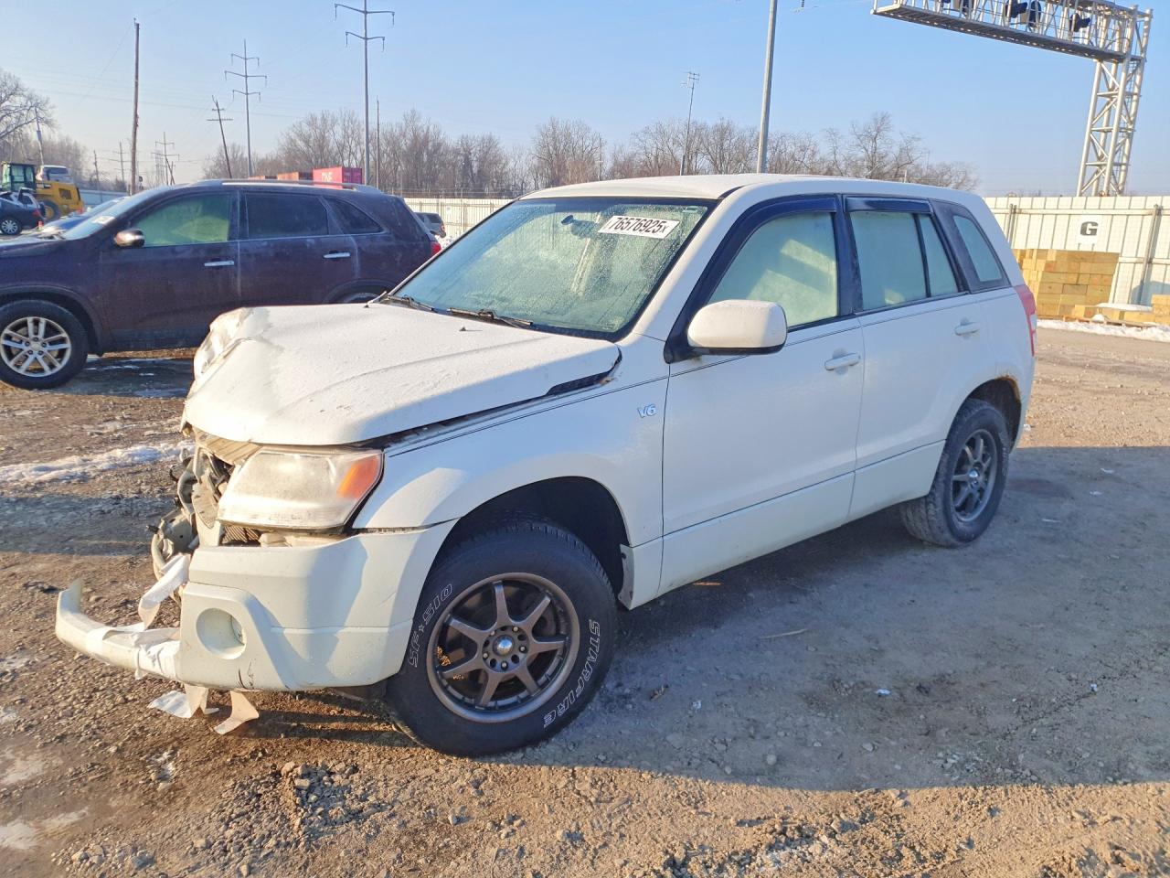 2007 Suzuki Grand Vitara White vin: JS3TD941574202541