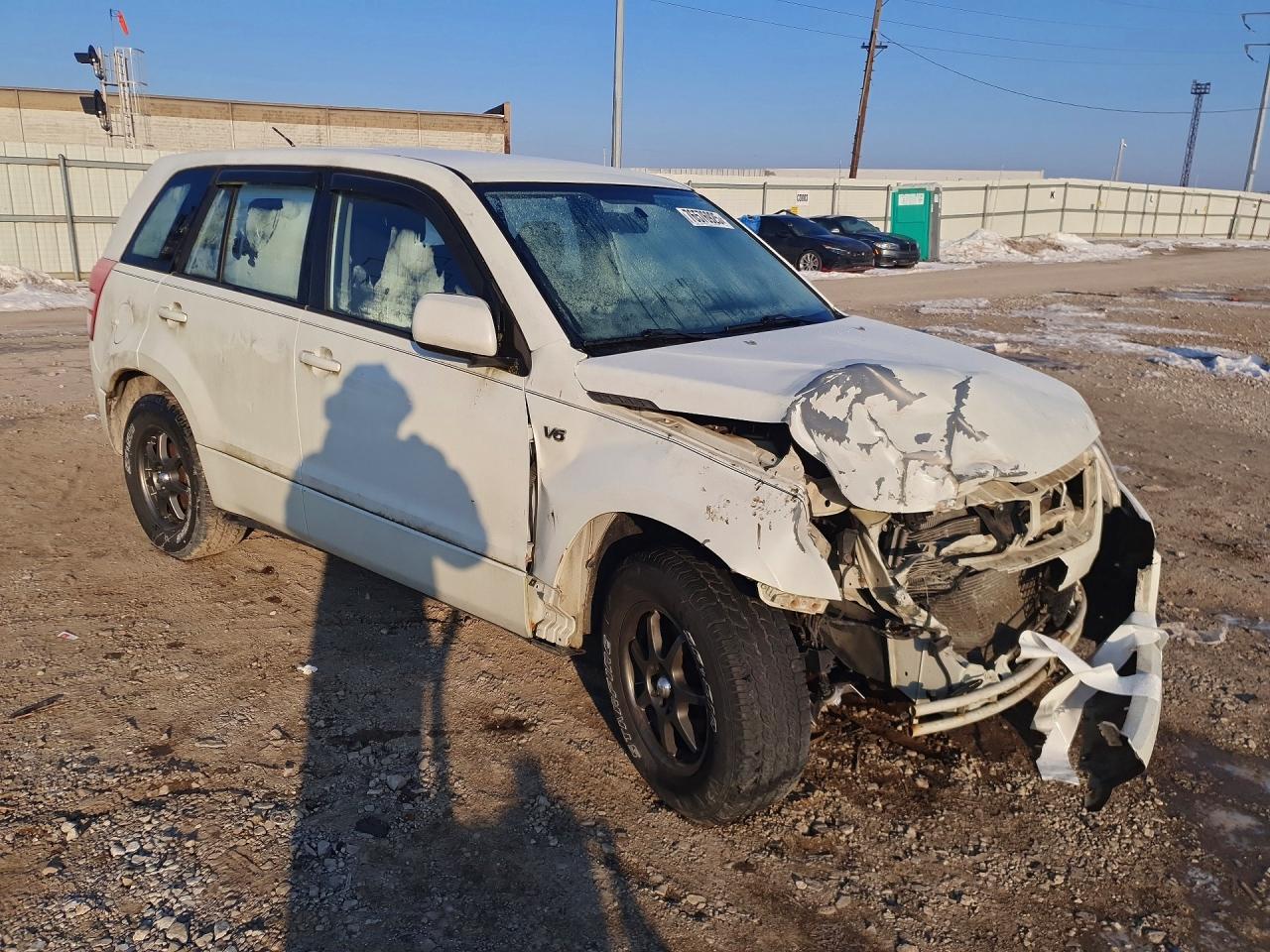 2007 Suzuki Grand Vitara White vin: JS3TD941574202541