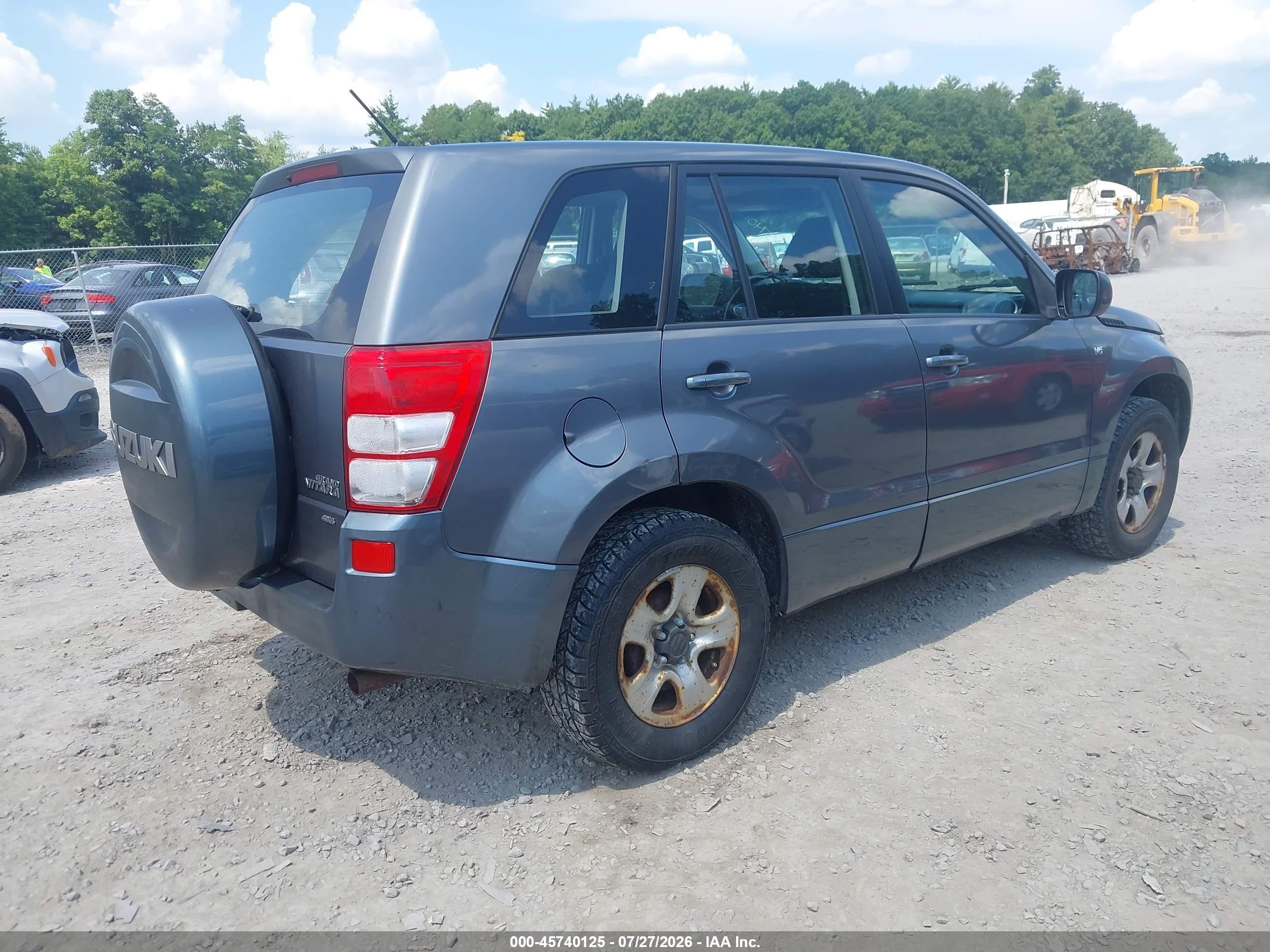 2007 Suzuki Grand Vitara Серый vin: JS3TD941674205027
