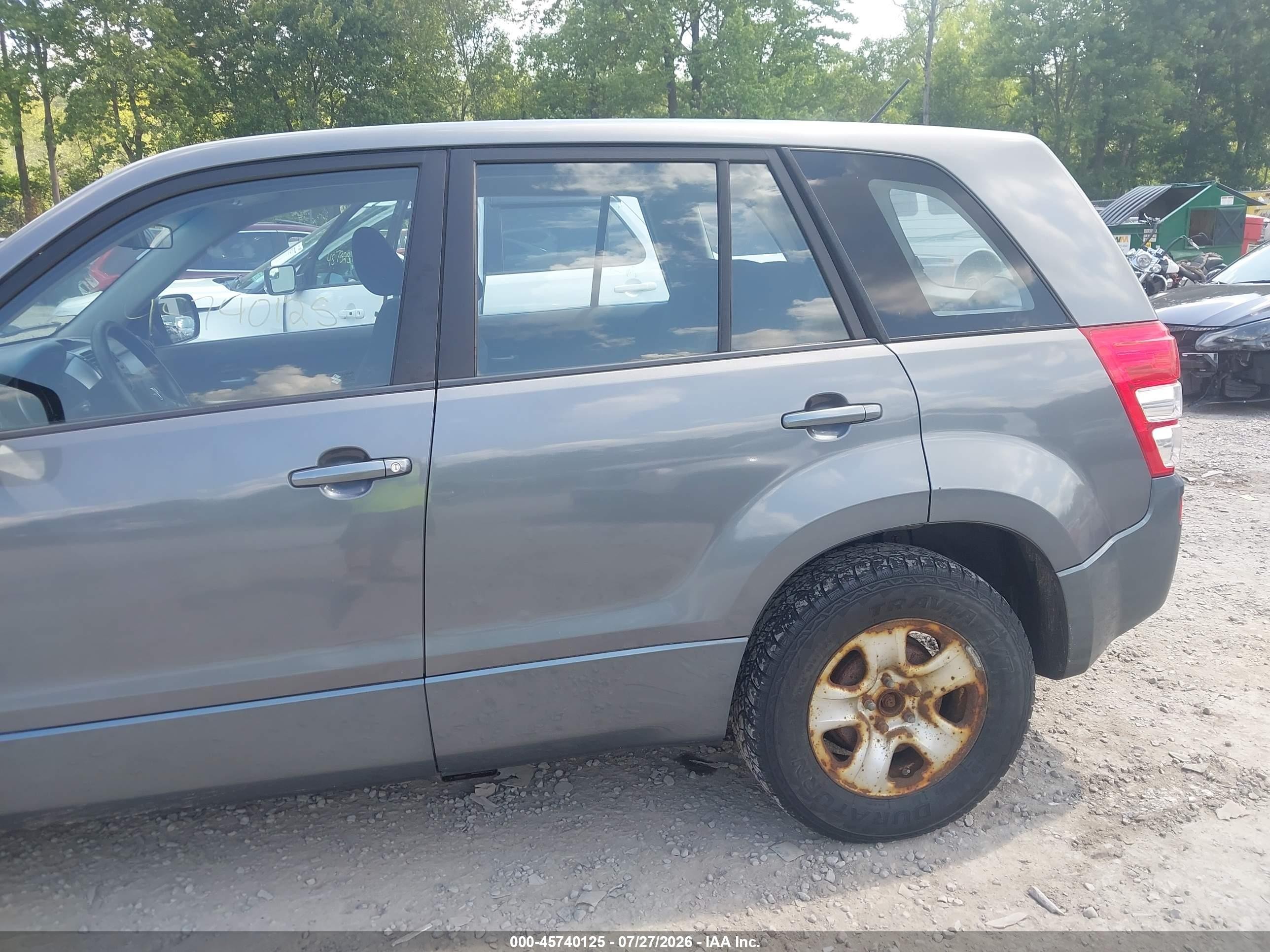 2007 Suzuki Grand Vitara Серый vin: JS3TD941674205027
