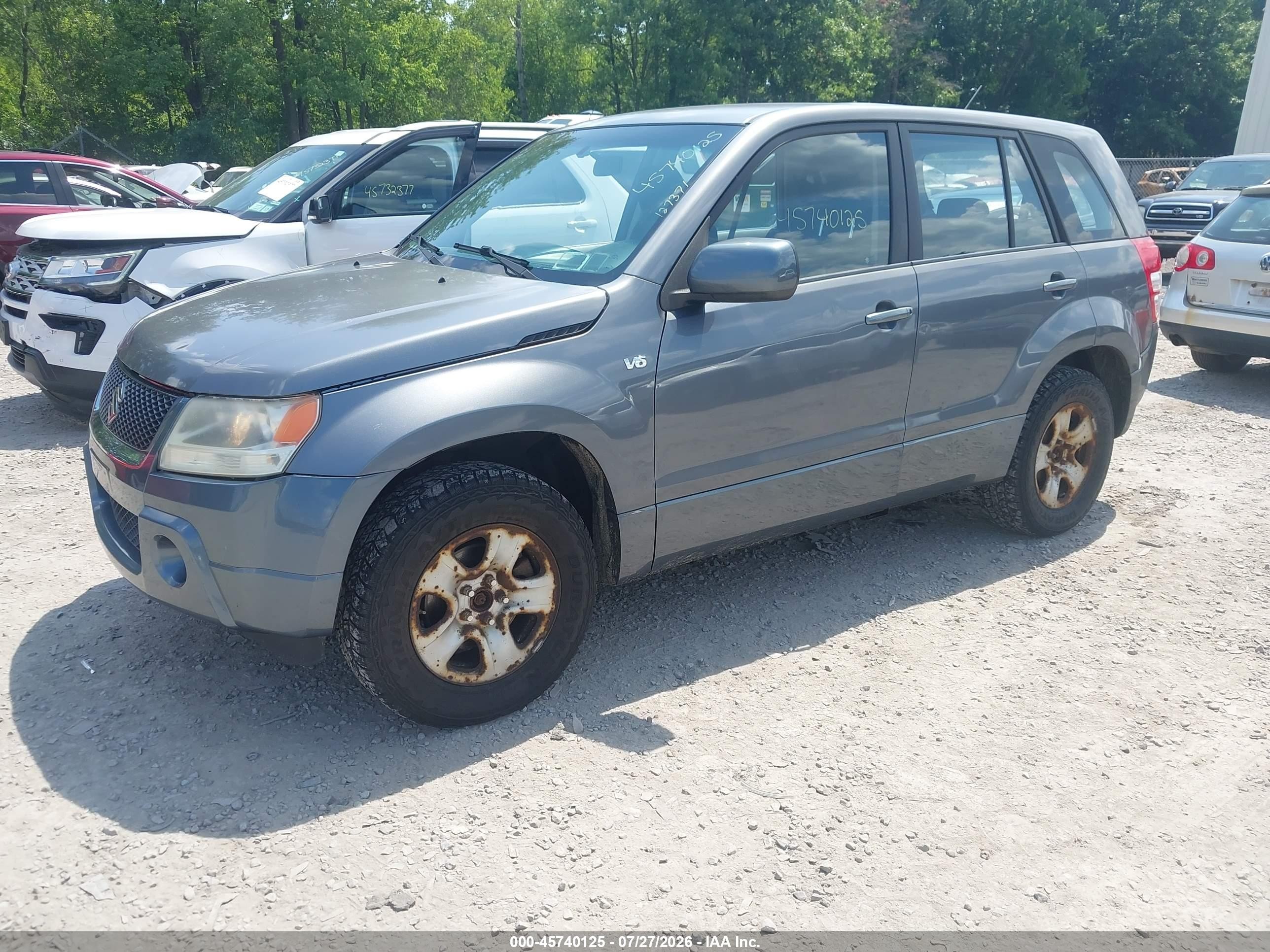 2007 Suzuki Grand Vitara Серый vin: JS3TD941674205027