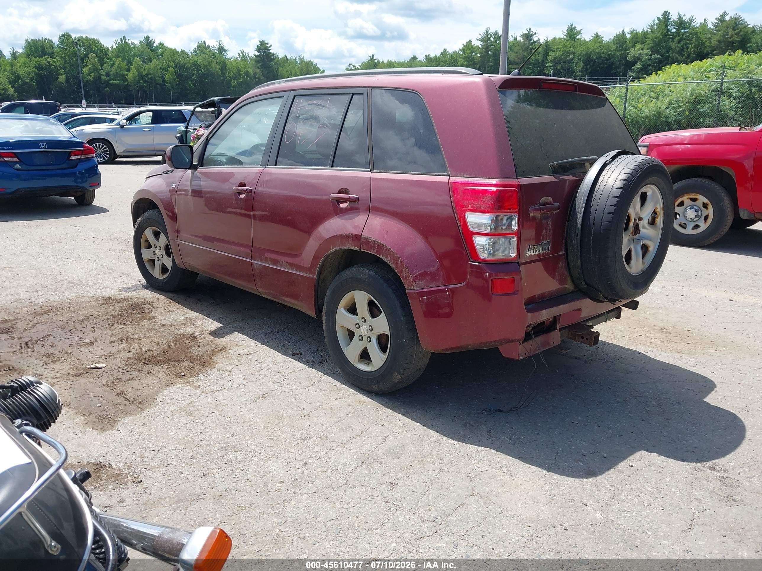 2008 Suzuki Grand Vitara Xsport W/snrf Maroon vin: JS3TD944384101185