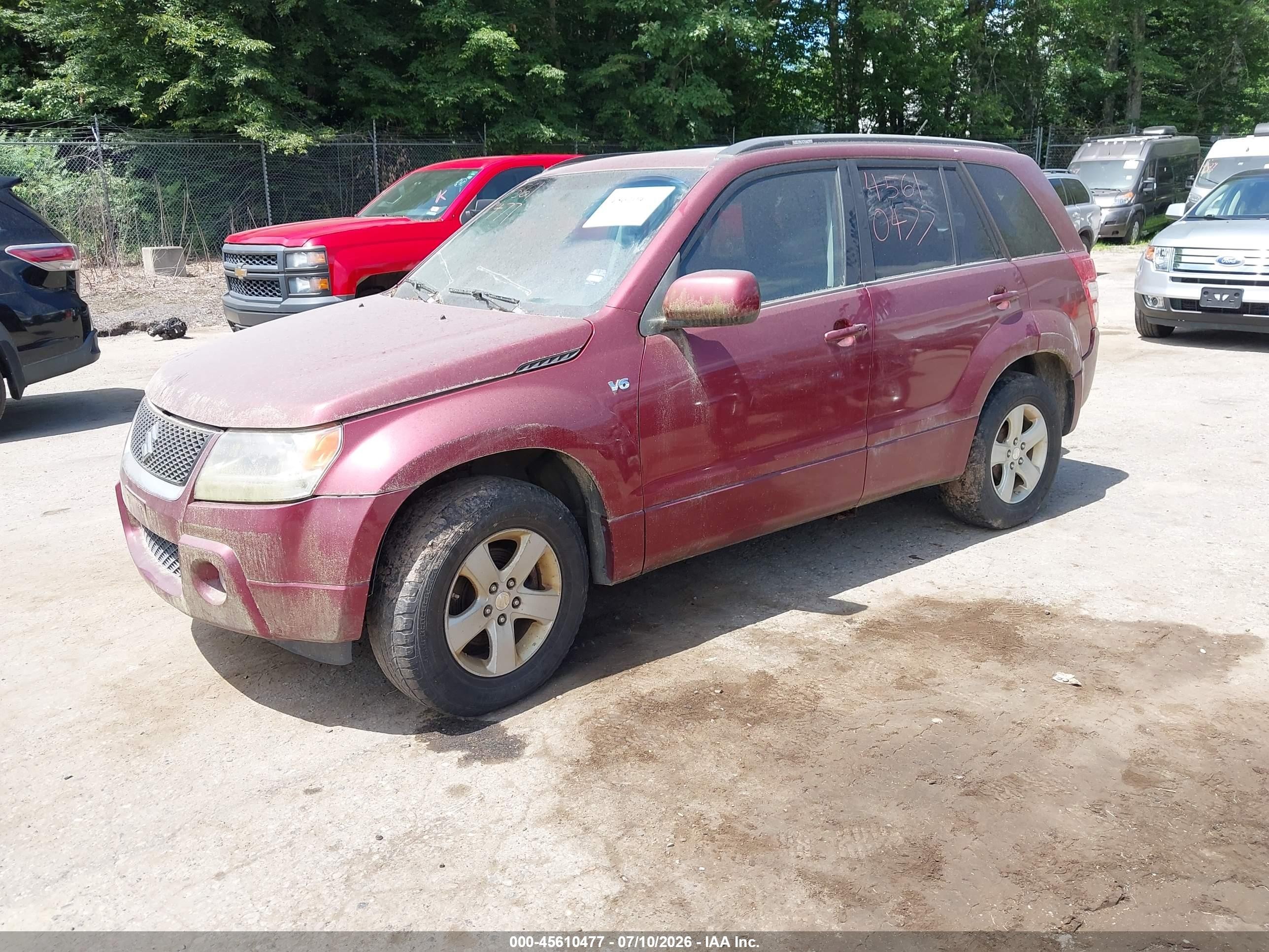 2008 Suzuki Grand Vitara Xsport W/snrf Maroon vin: JS3TD944384101185