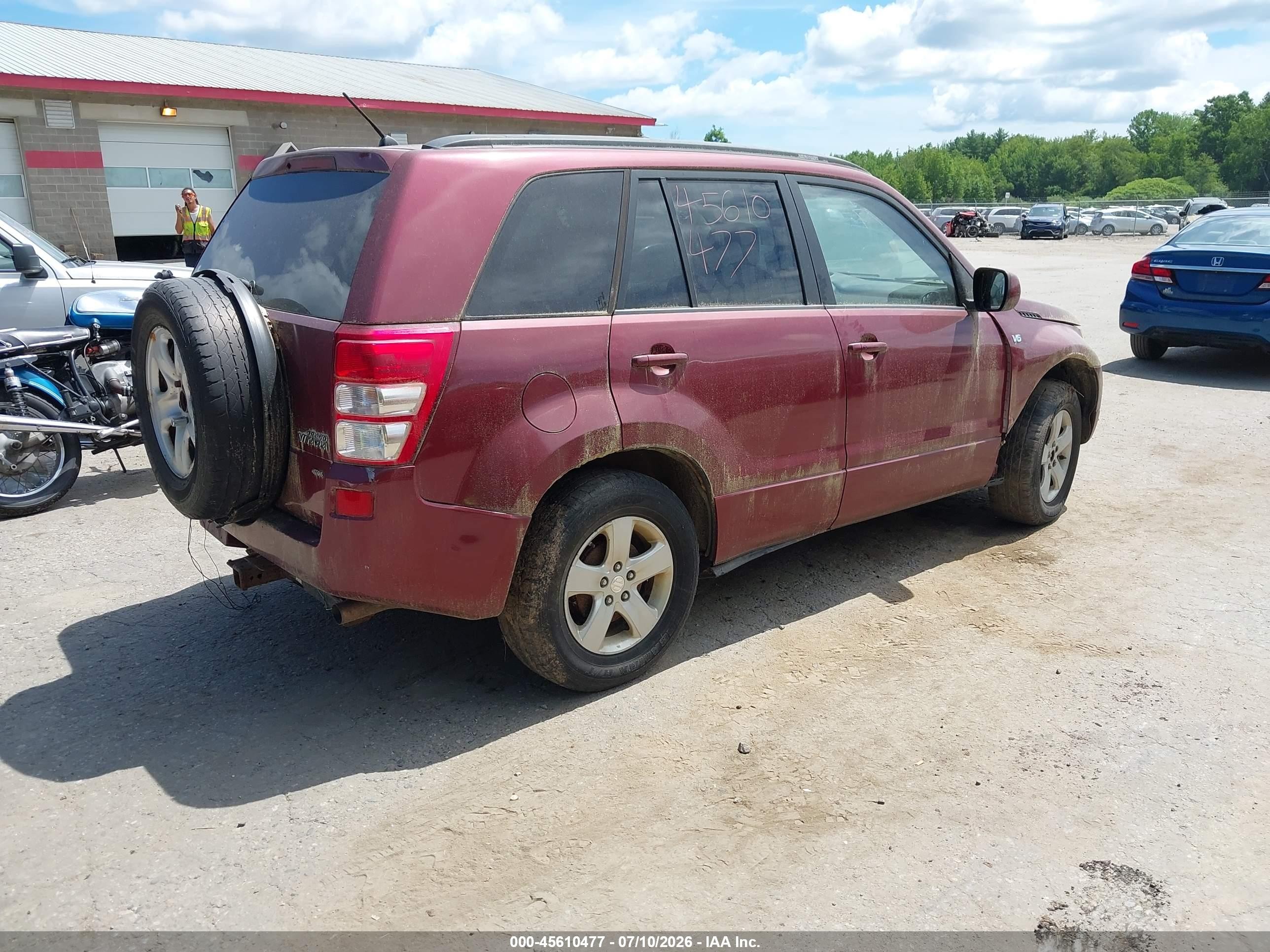 2008 Suzuki Grand Vitara Xsport W/snrf Maroon vin: JS3TD944384101185