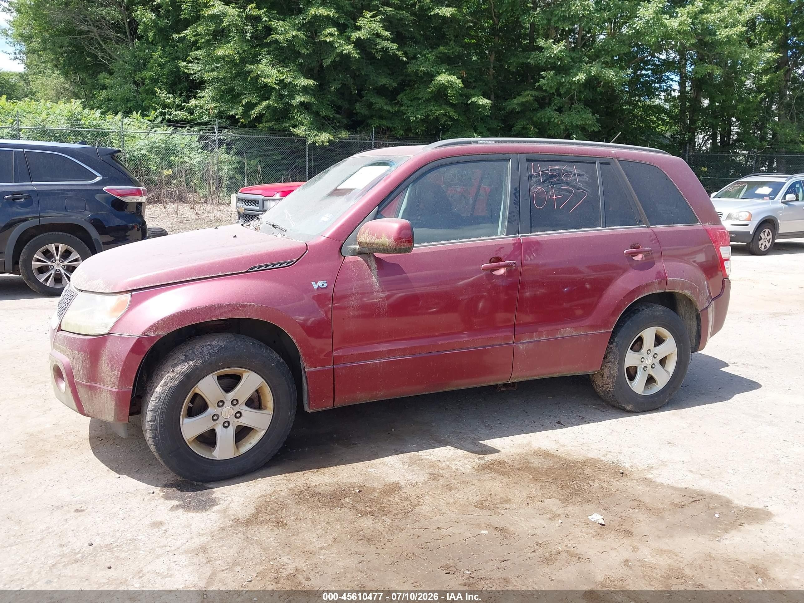 2008 Suzuki Grand Vitara Xsport W/snrf Maroon vin: JS3TD944384101185