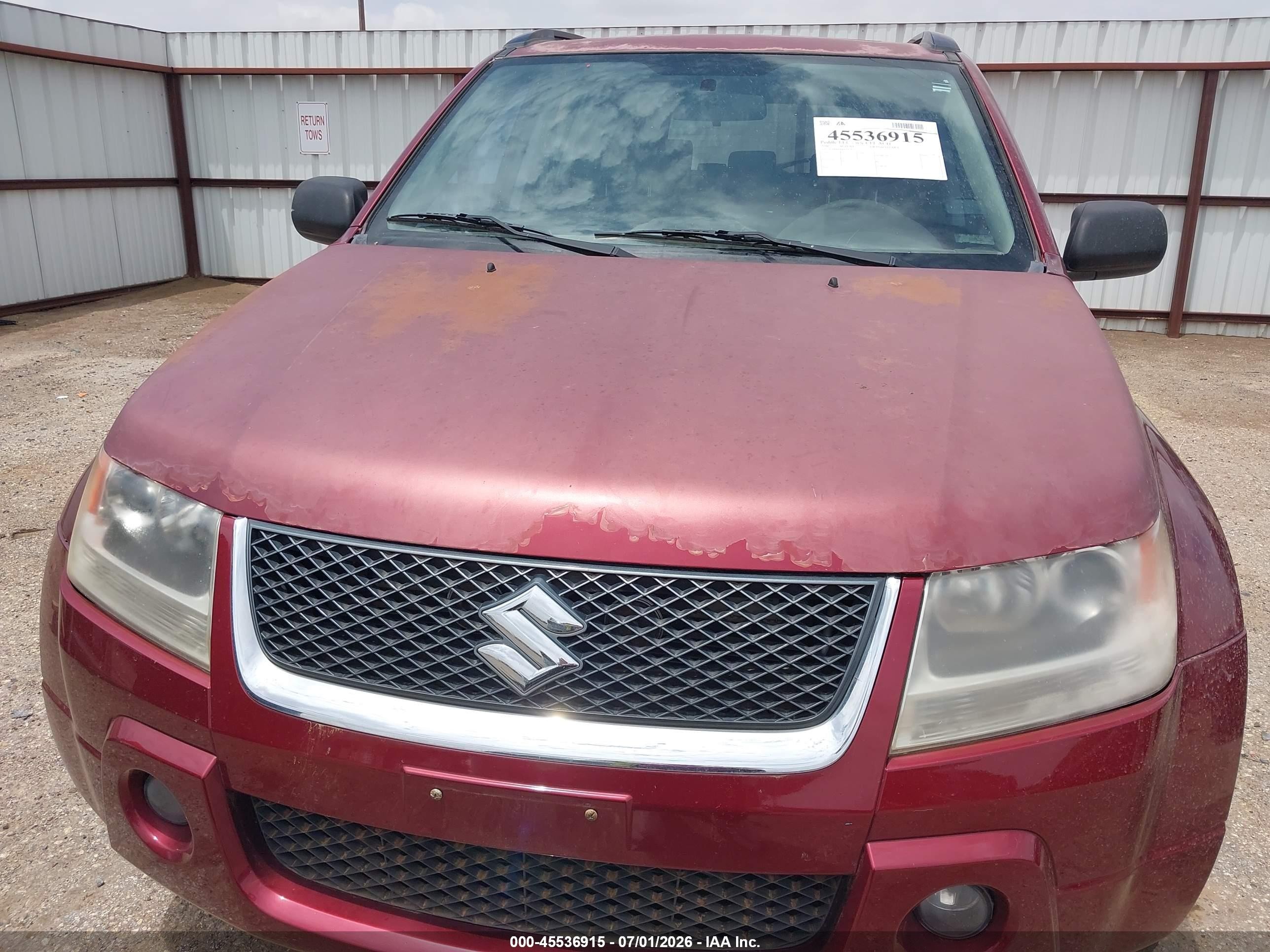 2008 Suzuki Grand Vitara Xsport W/snrf Red vin: JS3TD944684101245