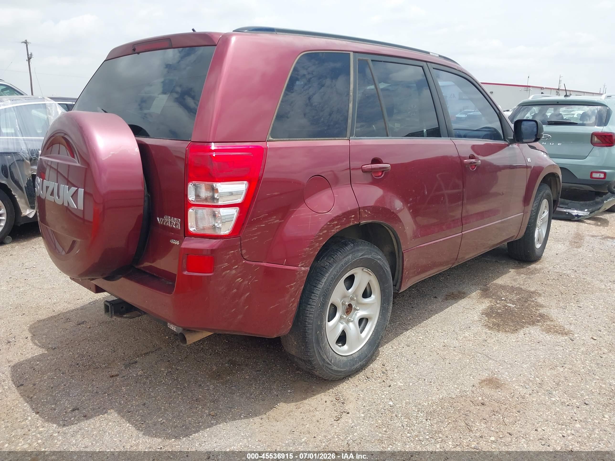 2008 Suzuki Grand Vitara Xsport W/snrf Red vin: JS3TD944684101245