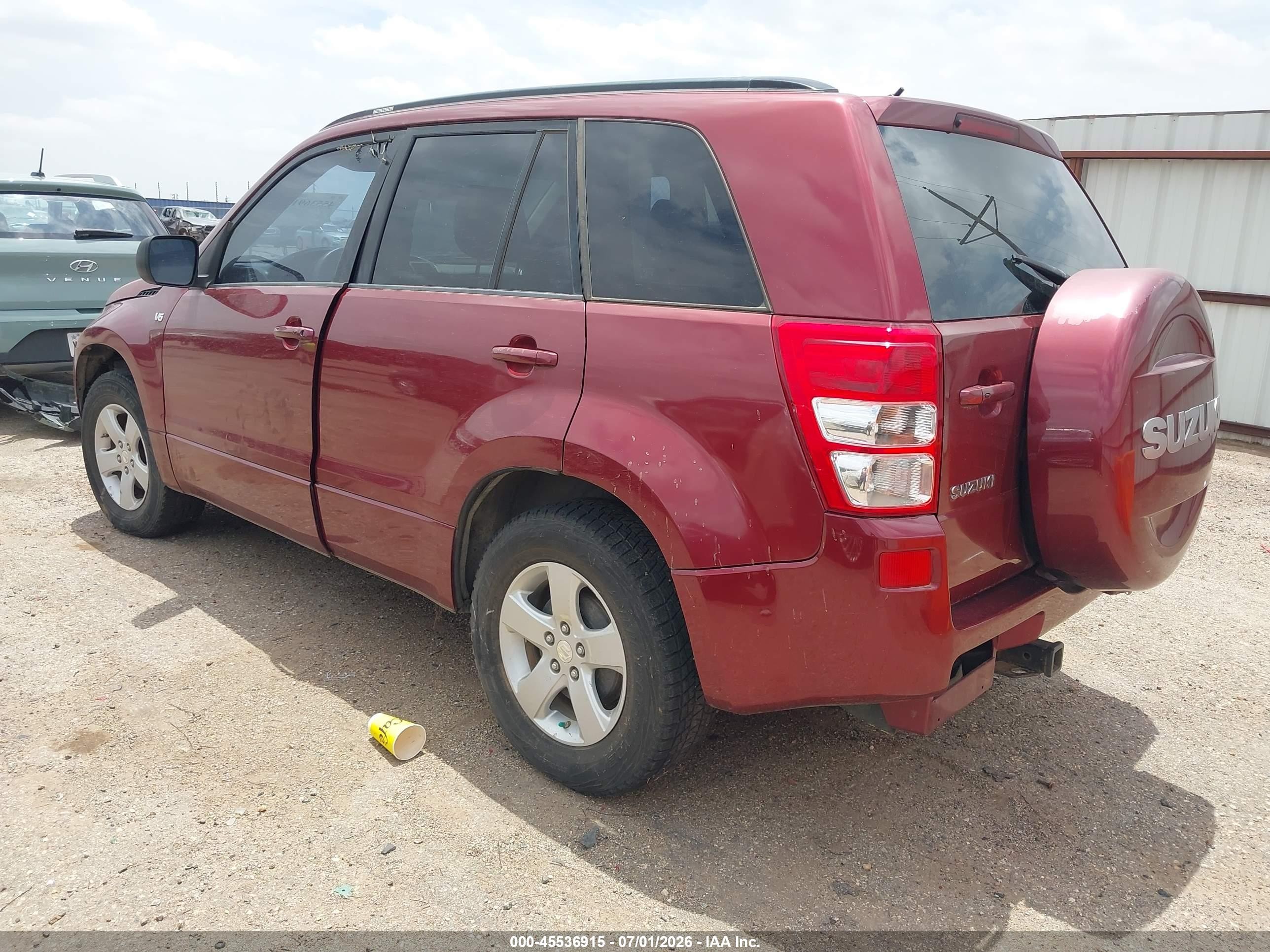 2008 Suzuki Grand Vitara Xsport W/snrf Red vin: JS3TD944684101245