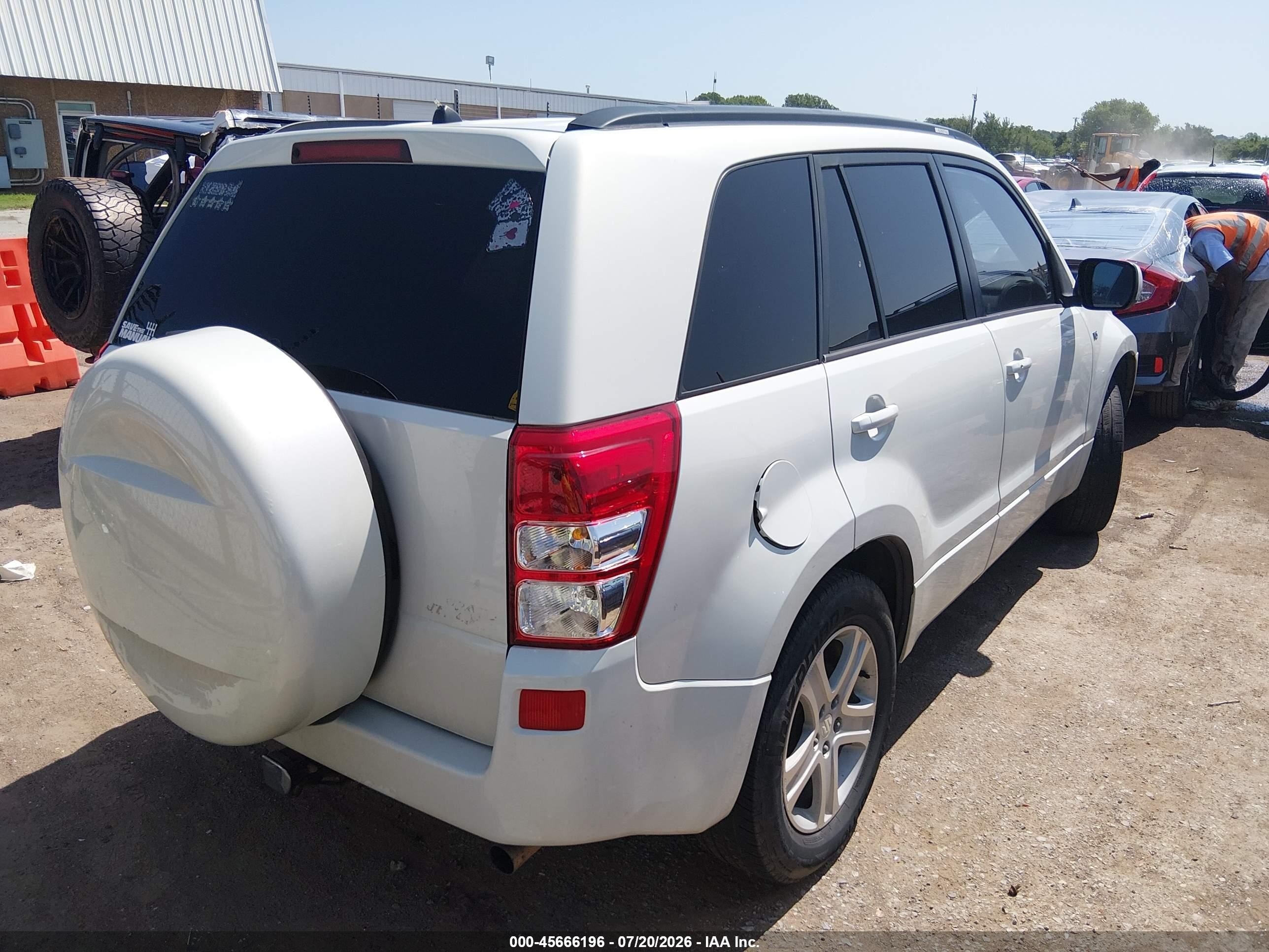 2006 Suzuki Grand Vitara Luxury White vin: JS3TD947364106121