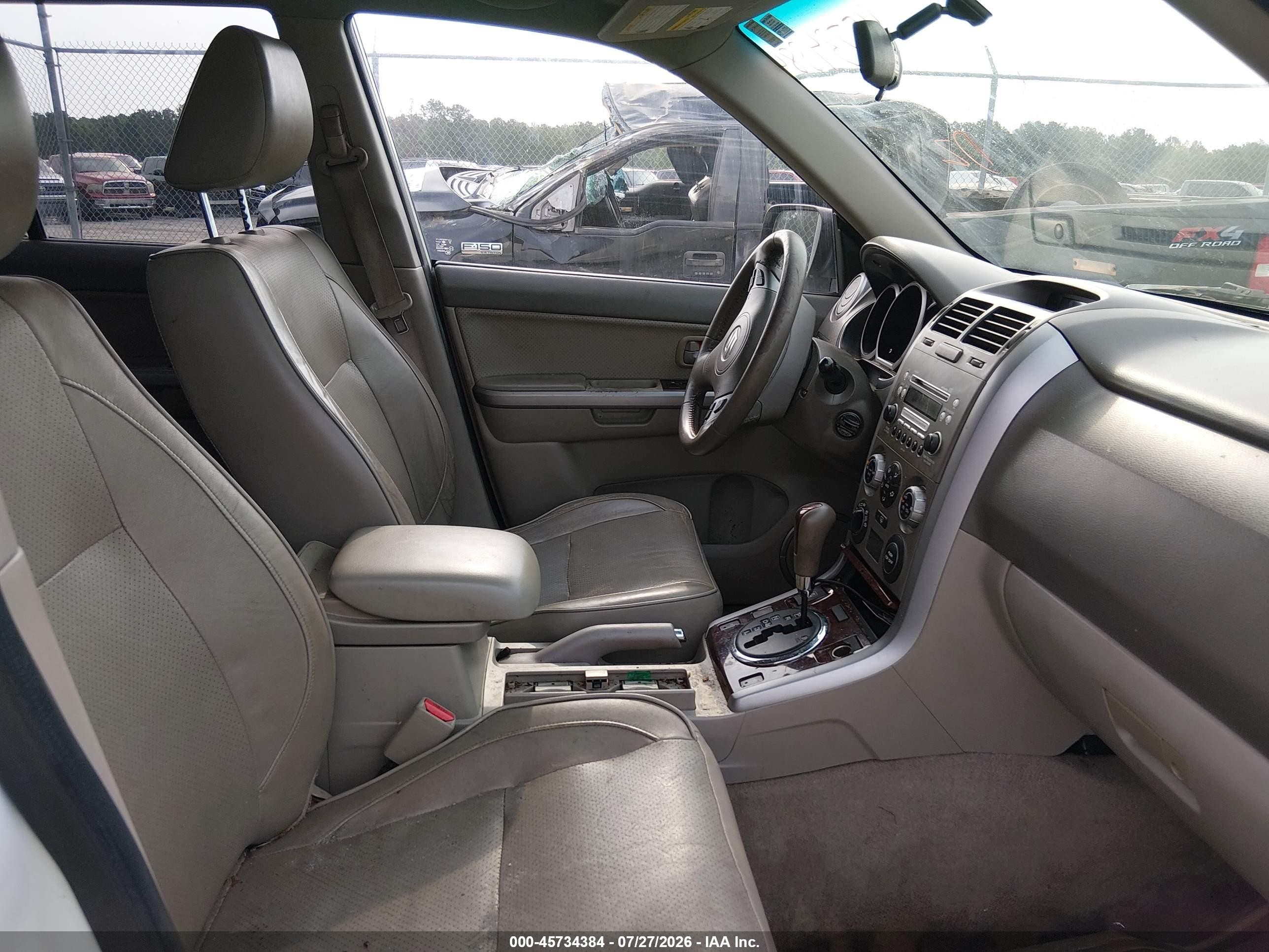 2006 Suzuki Grand Vitara Luxury White vin: JS3TD947X64103720