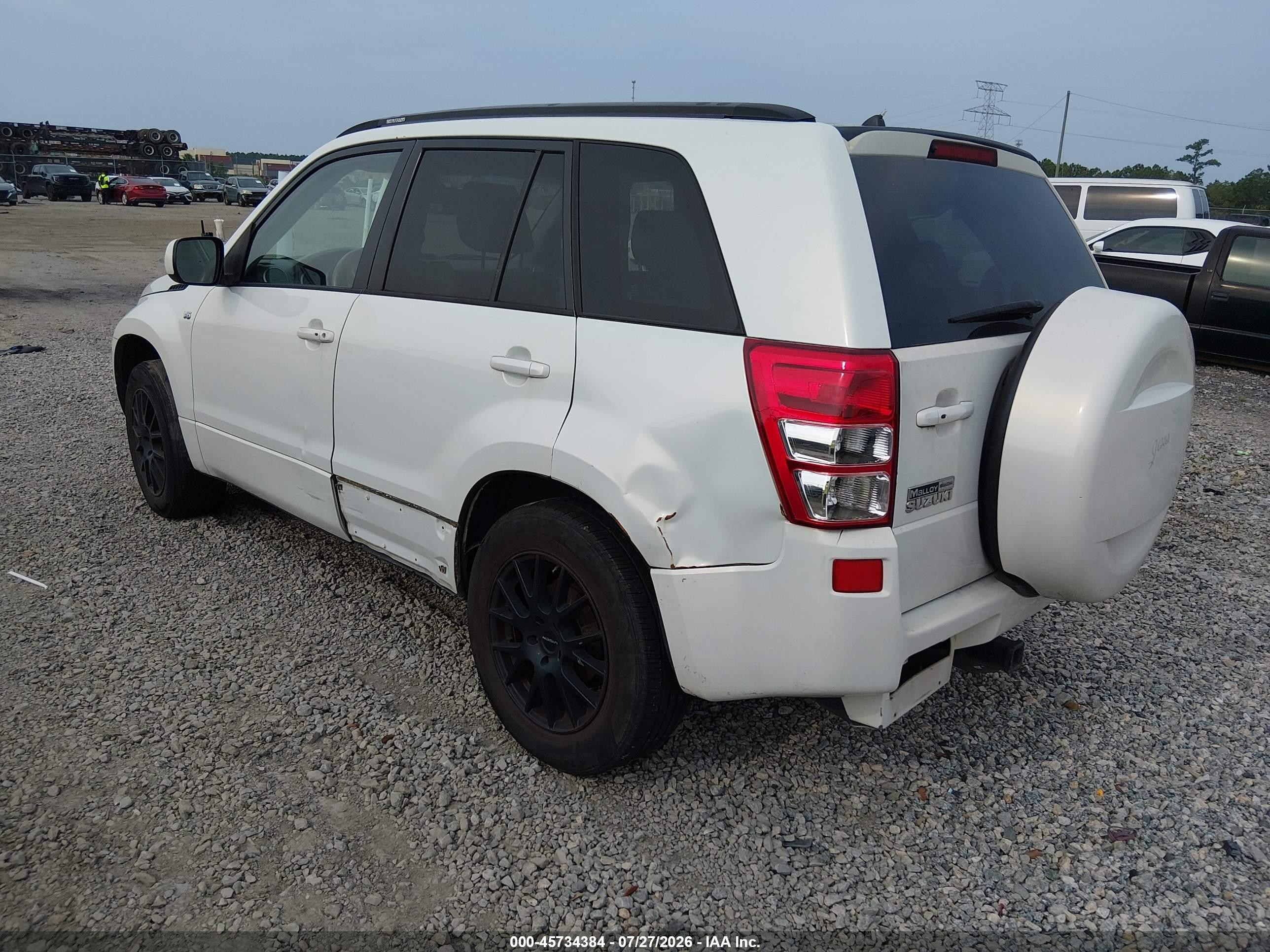 2006 Suzuki Grand Vitara Luxury White vin: JS3TD947X64103720