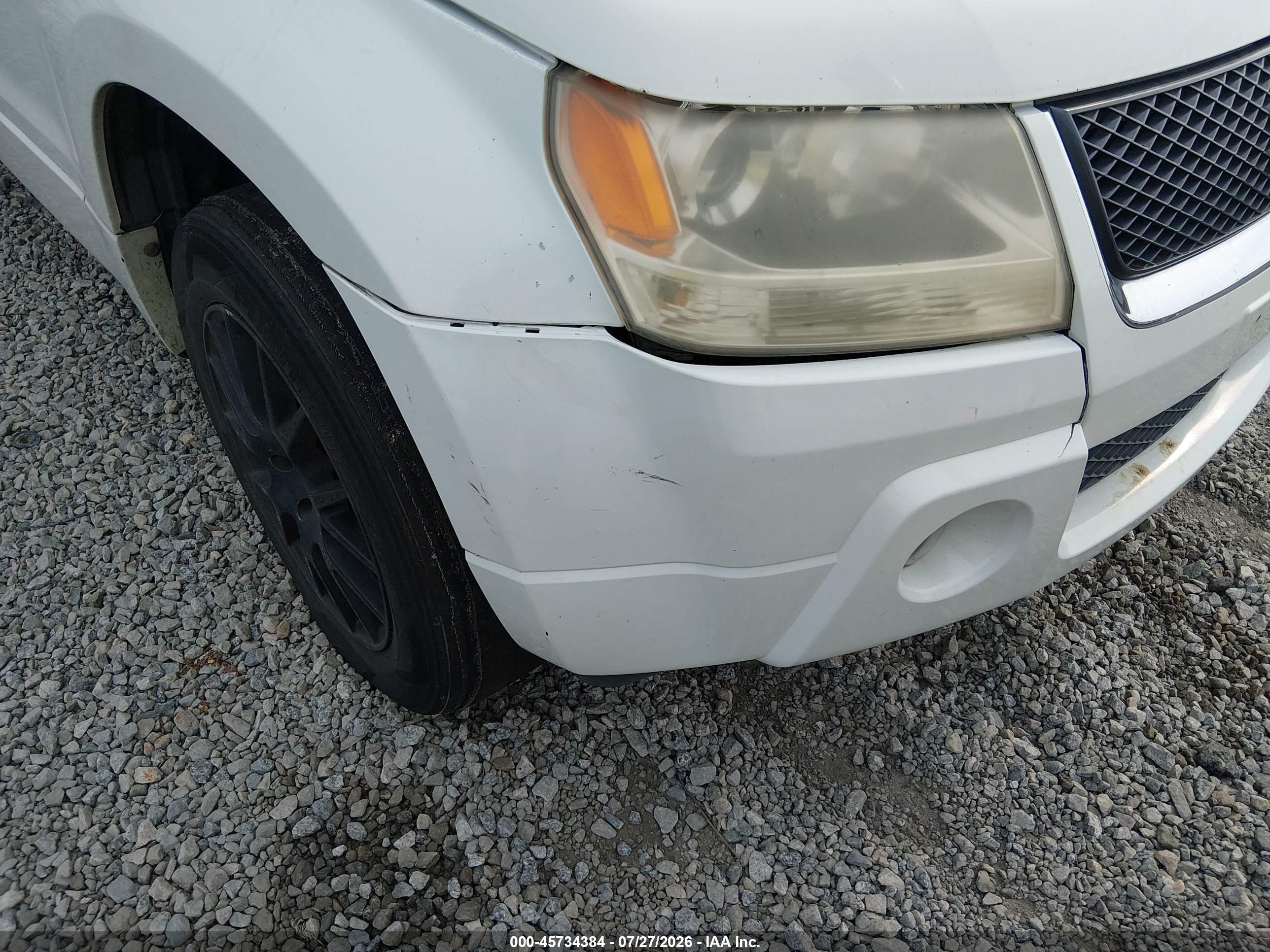 2006 Suzuki Grand Vitara Luxury White vin: JS3TD947X64103720
