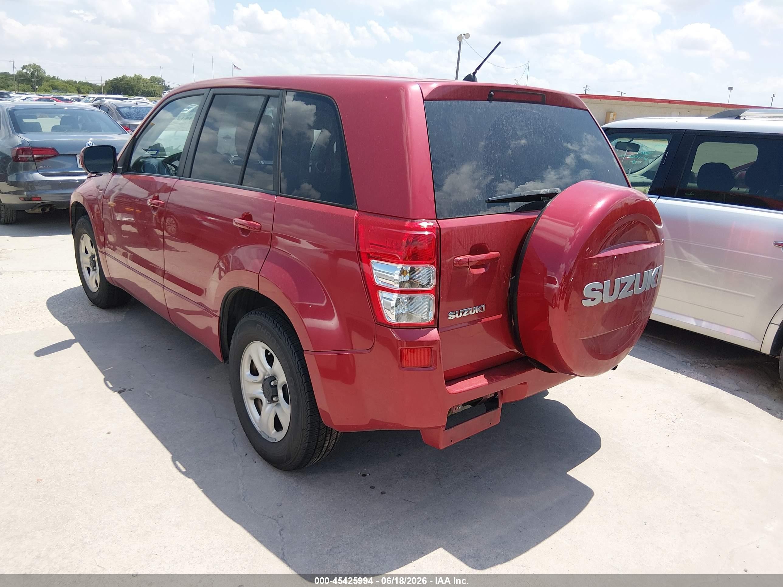 2010 Suzuki Grand Vitara Premium Red vin: JS3TE0D22A4100249