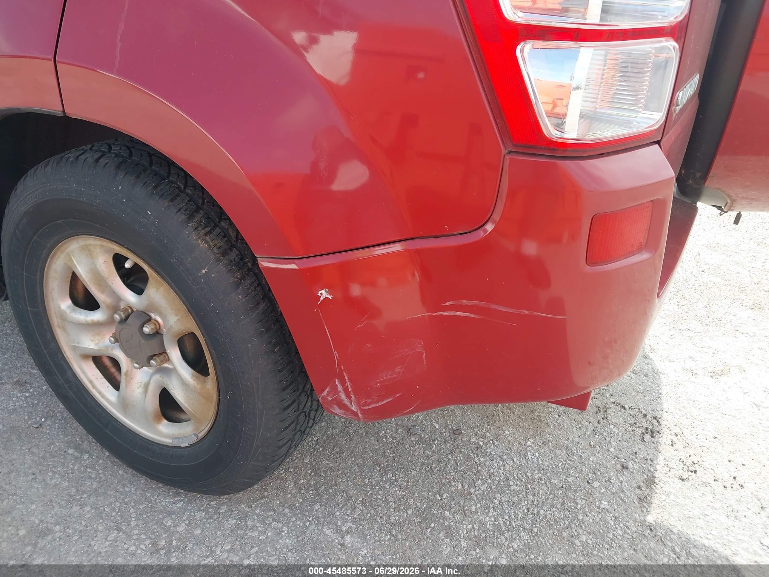 2012 Suzuki Grand Vitara Premium Red vin: JS3TE0D22C4100450