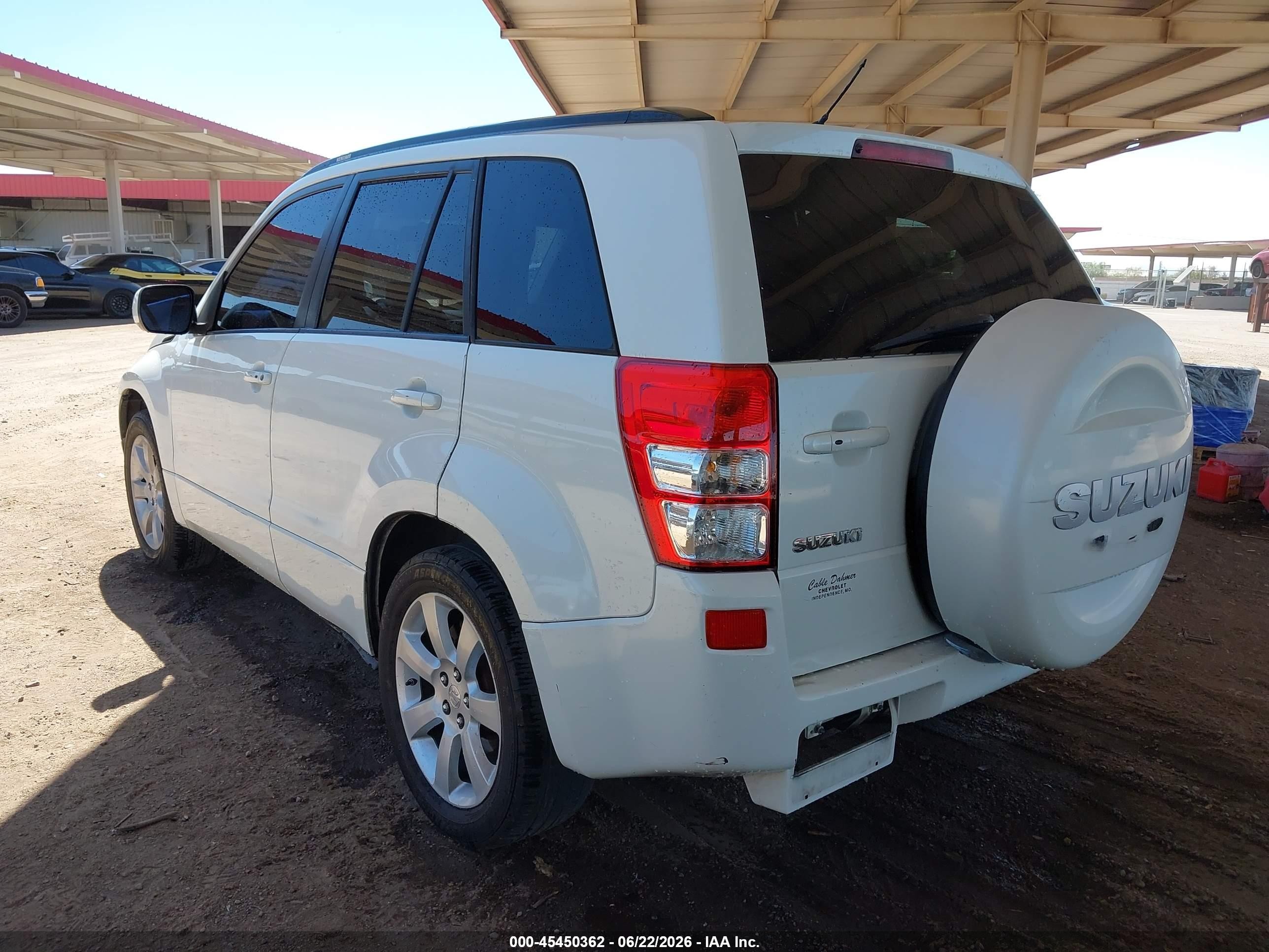2012 Suzuki Grand Vitara Limited White vin: JS3TE0D7XC4100319