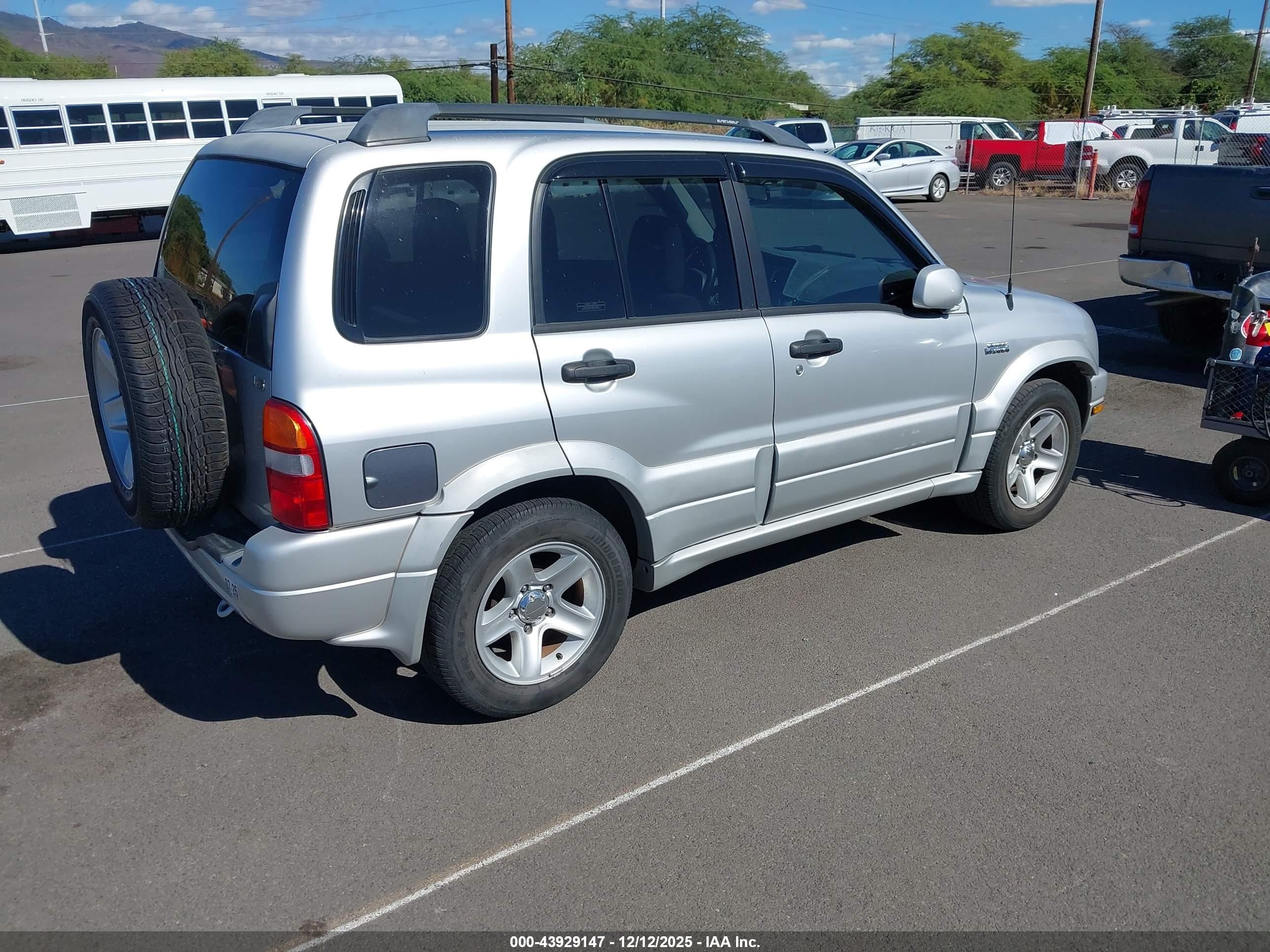2002 Suzuki Grand Vitara Jls/limited Silver vin: JS3TE62V124152487