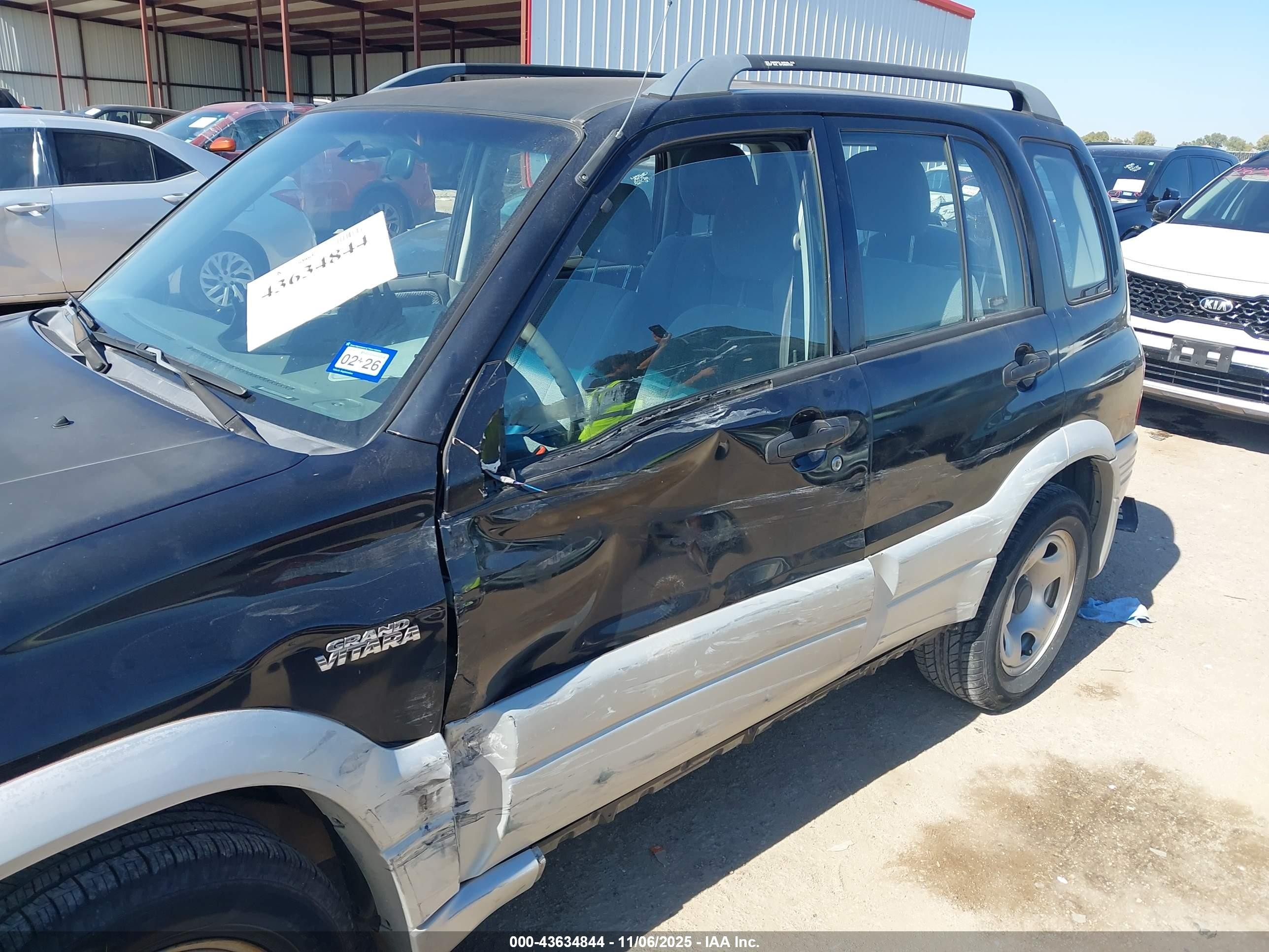2000 Suzuki Grand Vitara Jls/jls+/limited Black vin: JS3TE62V1Y4108854